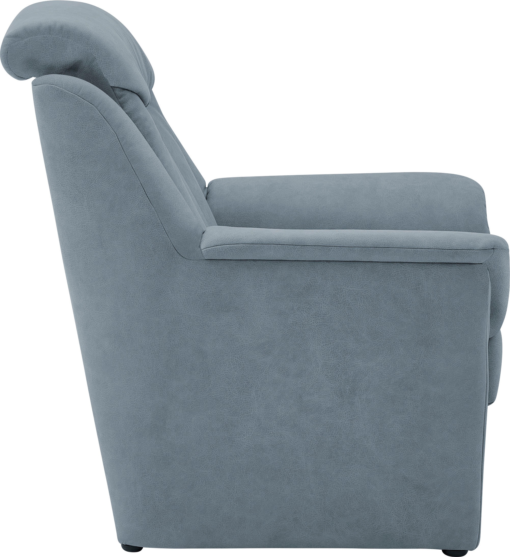VILLA BECK Polstergarnitur »Lugano«, (Set, 3 tlg.), Kopfteilverstellung, in Sitzhöhe 49 cm, 3-Sitzer und 2x Sessel