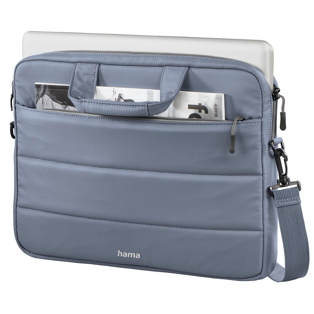 Hama Laptoptasche »Notebook Tasche bis 34 cm (13,3 Zoll) aus Nylon, eleganter Look«, Mit Tablet- und Dokumentenfach, Organizerstruktur und Trolleyband