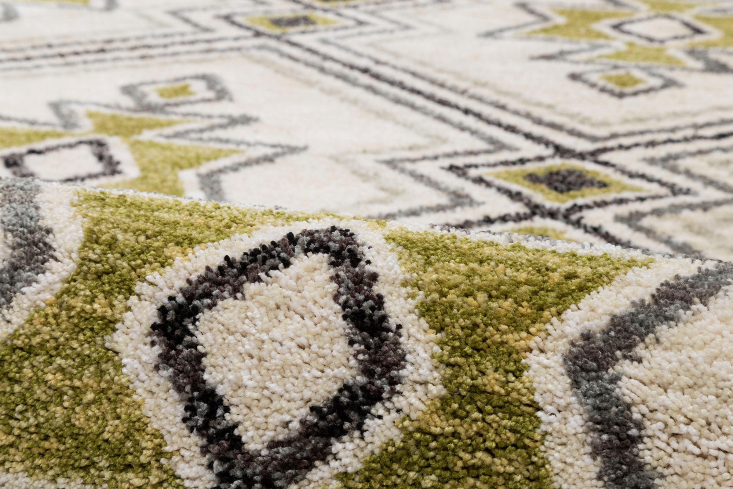 Gino Falcone Teppich »Vittoria 017« rechteckig 15 mm Höhe besonders weich durch Microfaser, mit Fransen