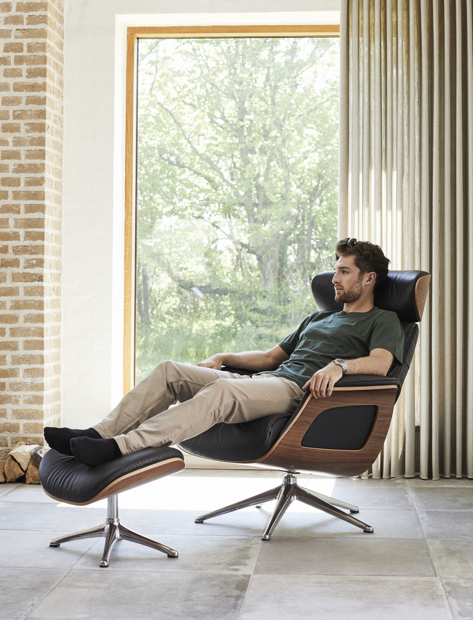 FLEXLUX Fußhocker Clement, für Beinauflage zur besseren Entspannung