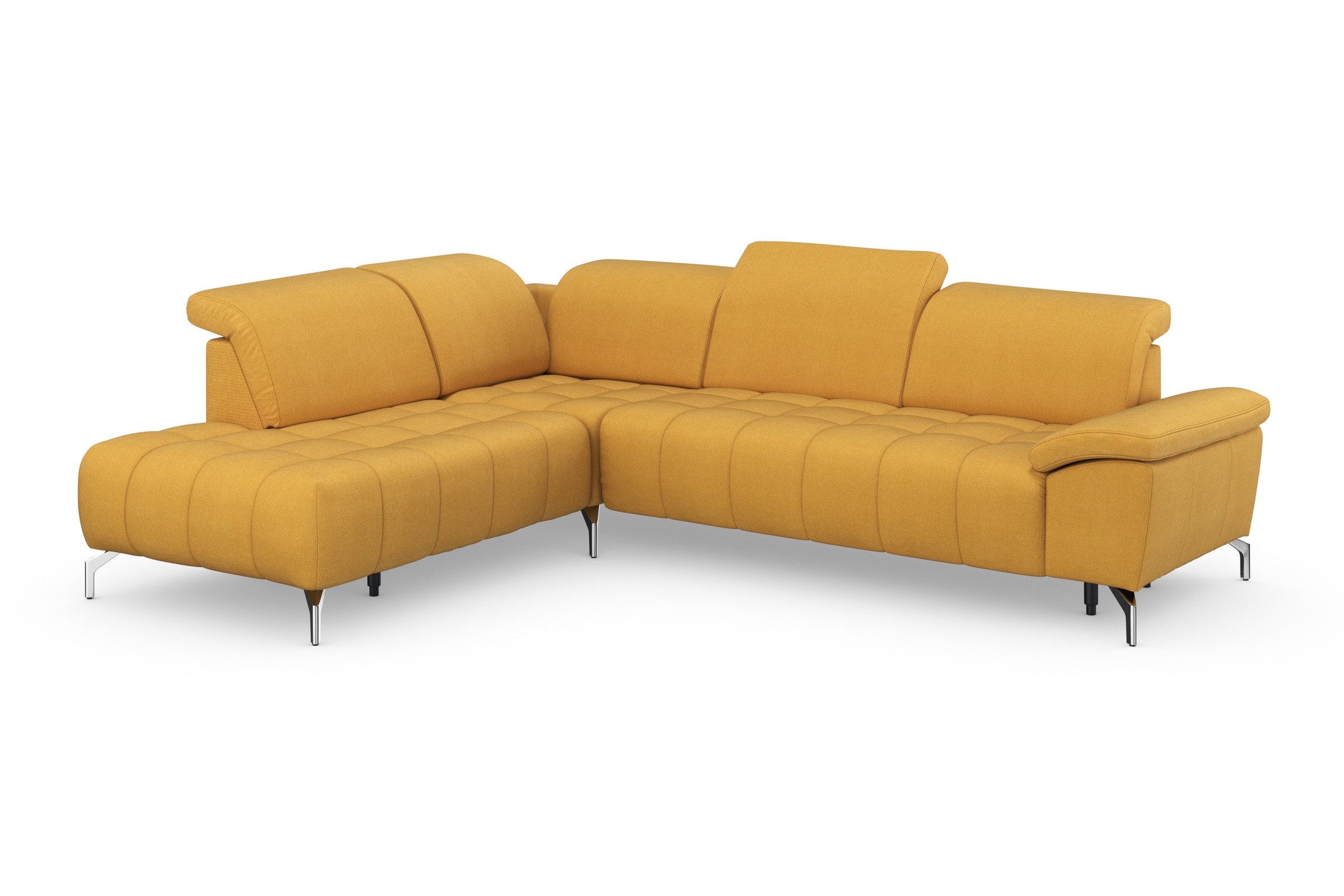 sit&more Ecksofa »Cool L-Form«, wahlweise mit Kopfteilverstellung und Vorziehsitz, motorisch
