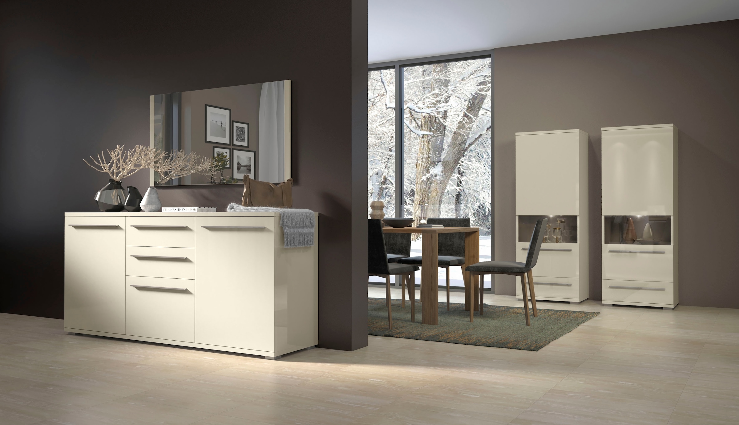 Places of Style Kommode »Piano«, UV lackiert, Soft-Close Funktion