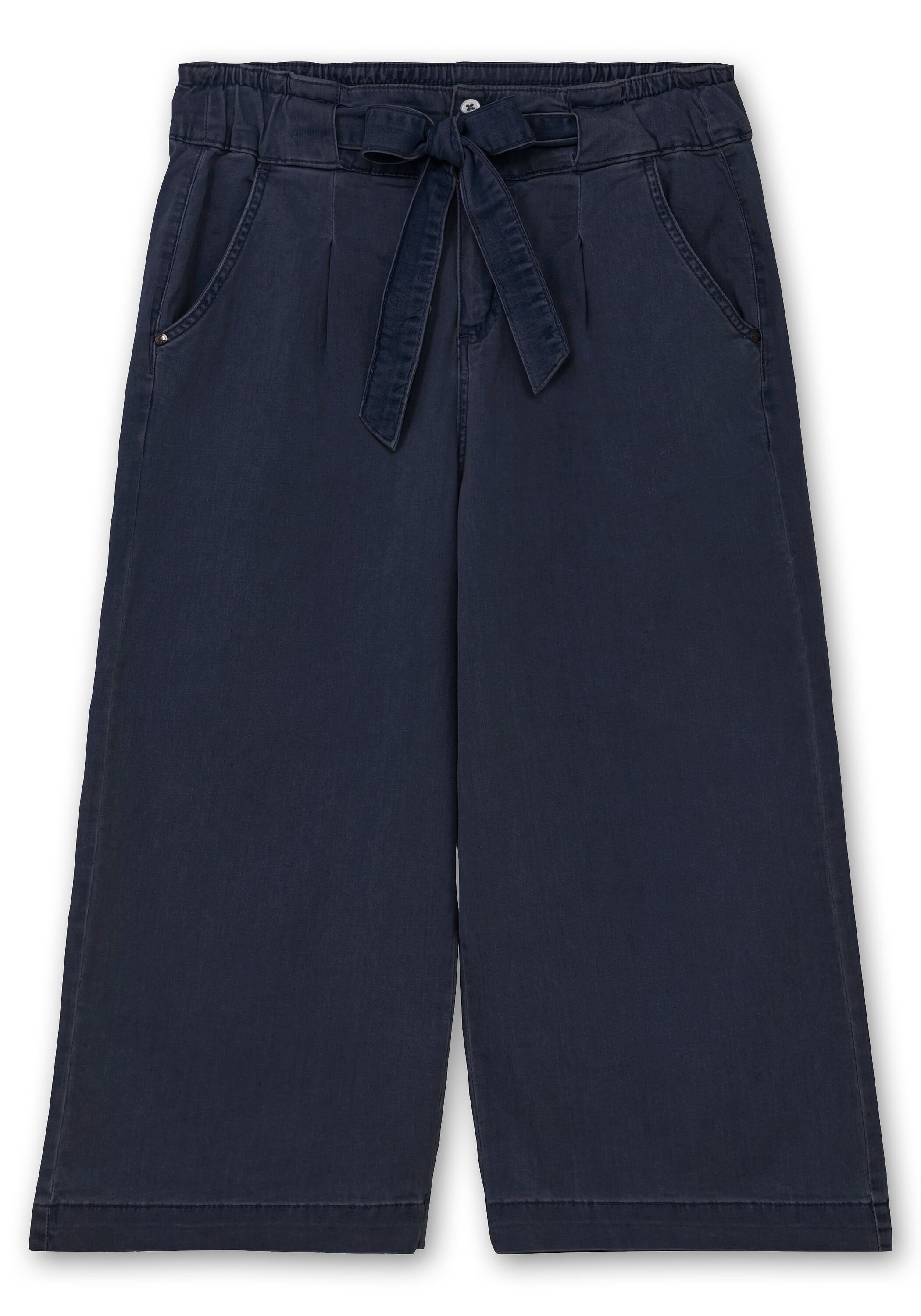 Sheego Stretch-Jeans »Jeans mit High-Waist-Bund und Bindegürtel«