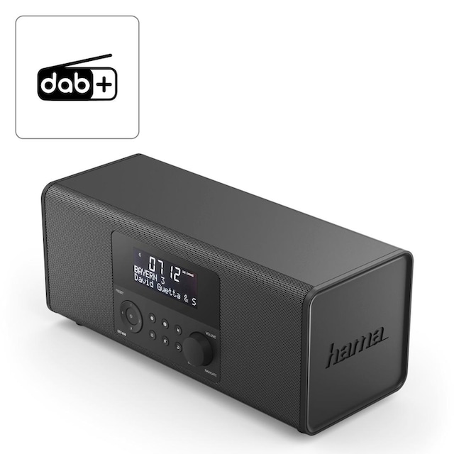 Hama Digitalradio (DAB+) »Digital Radio, DAB Radiowecker, FM/Stereo/6W  DR1400« ➥ 3 Jahre XXL Garantie | UNIVERSAL
