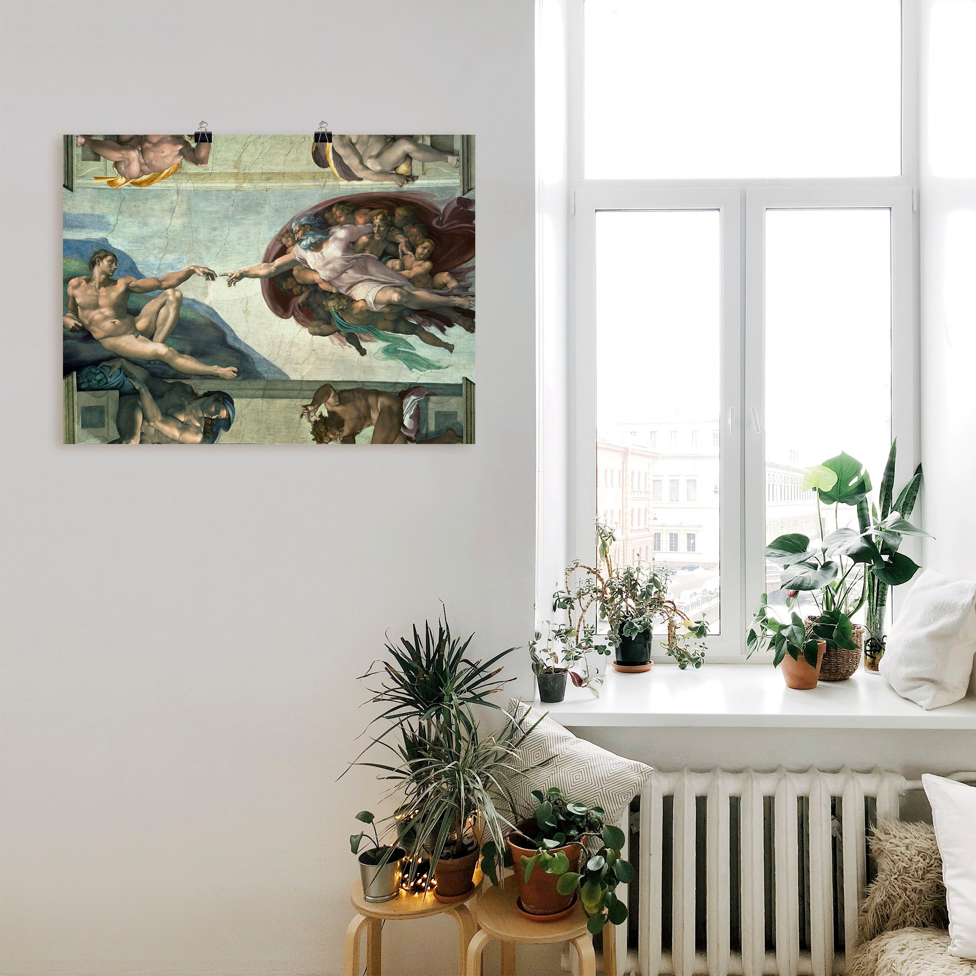 Artland Wandbild »Die Erschaffung des Adam« Religion 1 Stk. tlg. als Leinwandbild, Poster, Wandaufkleber in verschied. Größen