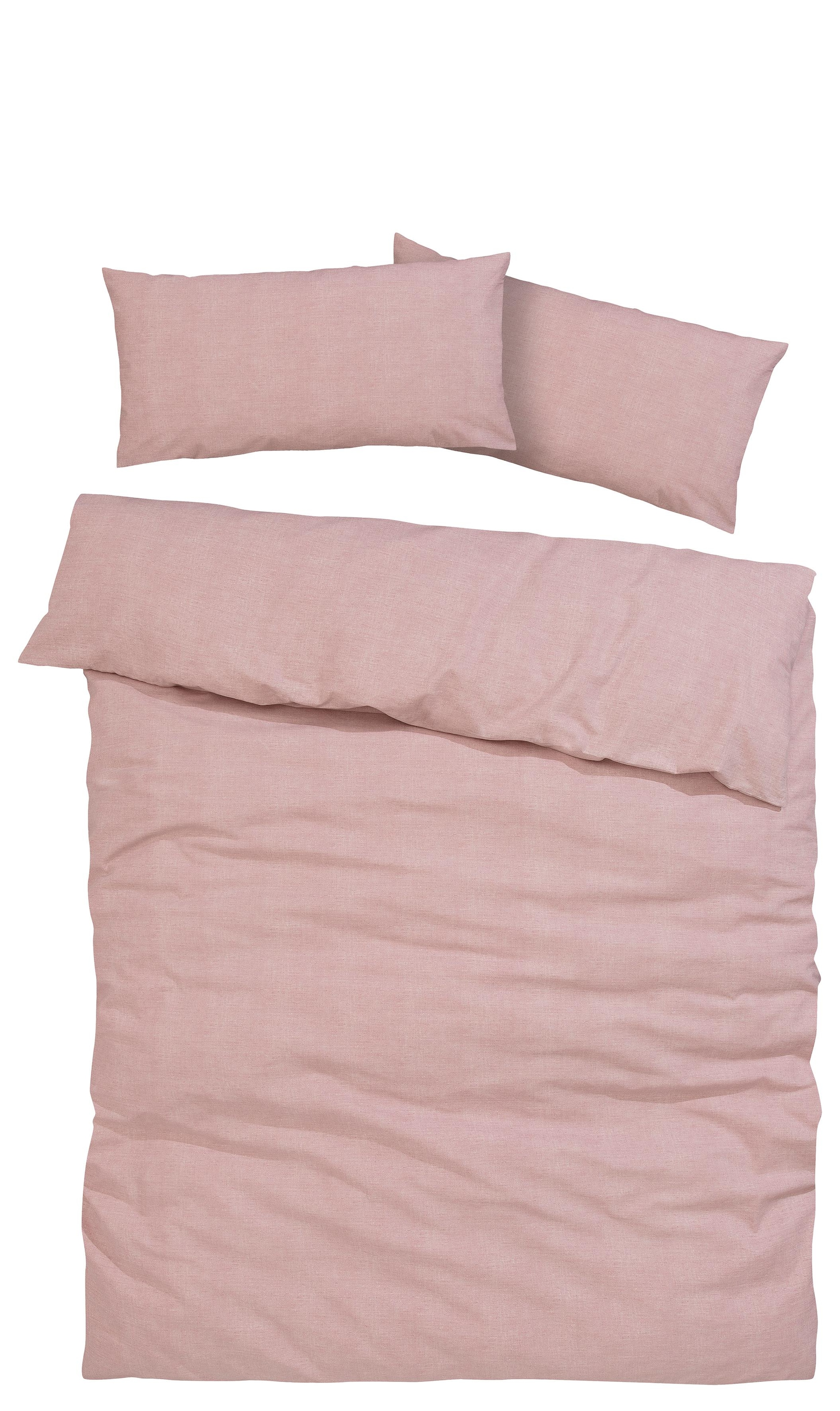 OTTO home Bettwäsche »Melli« 2 Bettwäsche aus Baumwolle, Leinen-Look in Melange-Optik