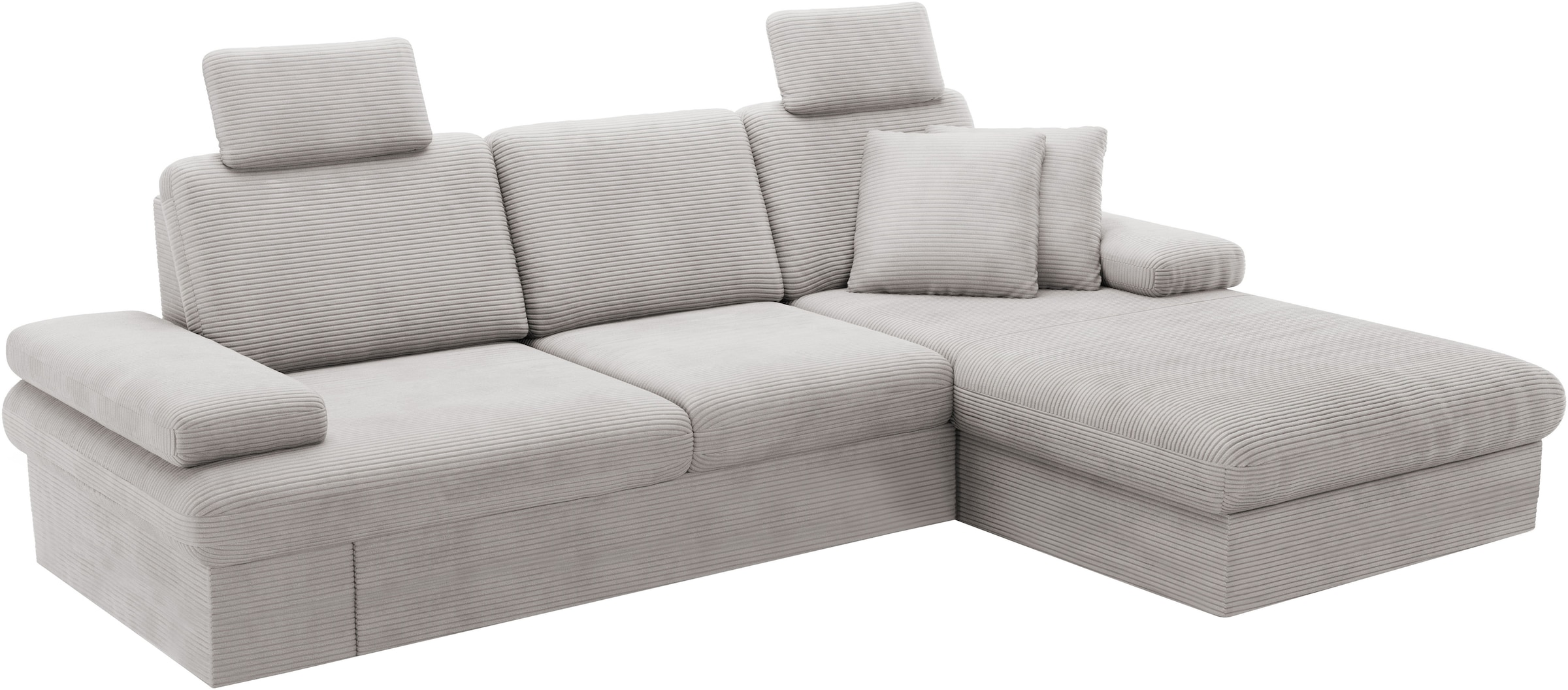 sit&more Ecksofa »Moreno L-Form, B: 247 cm«, mit Armteilverstellung, optional Bettfunktion