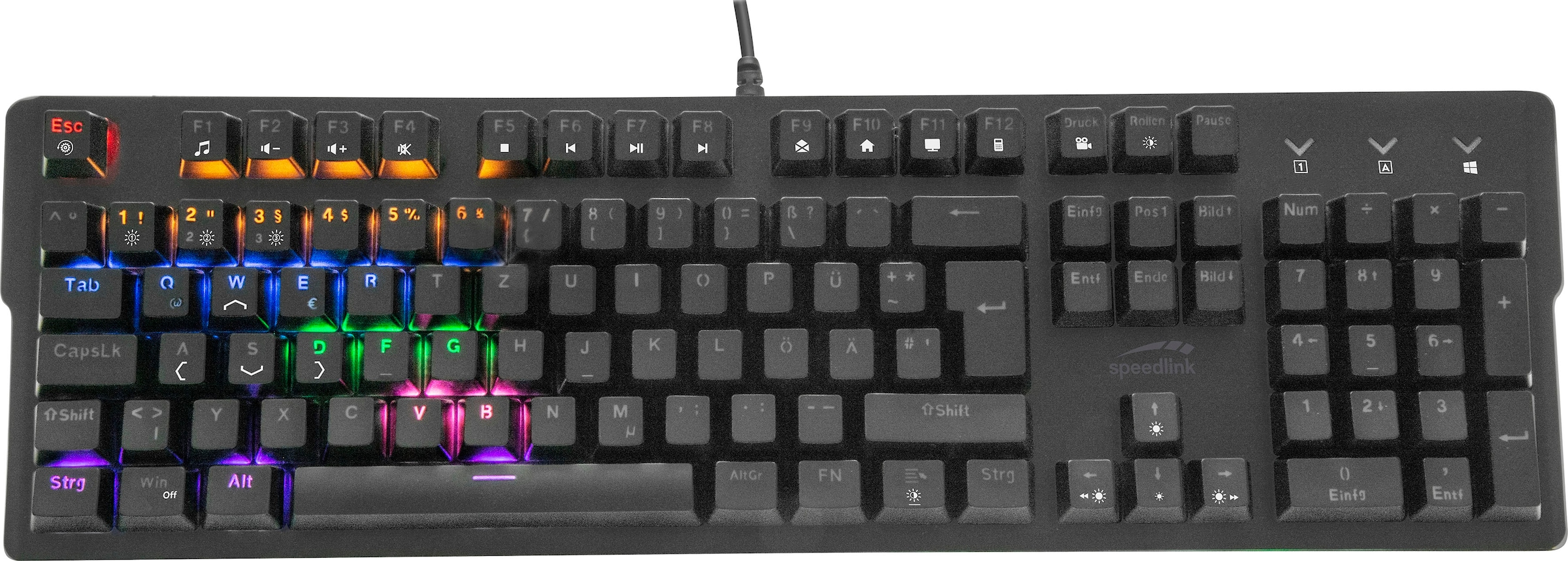 Speedlink Gaming-Tastatur »VELA LED mechanisch«, (USB-Anschluss), mechanisch