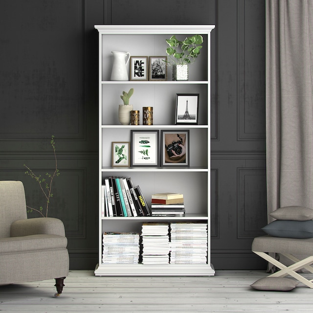 Home affaire Bücherregal »Paris«, mit 4 Einlegeböden für viele  Stauraummöglichkeiten, Höhe 200 cm bequem bestellen