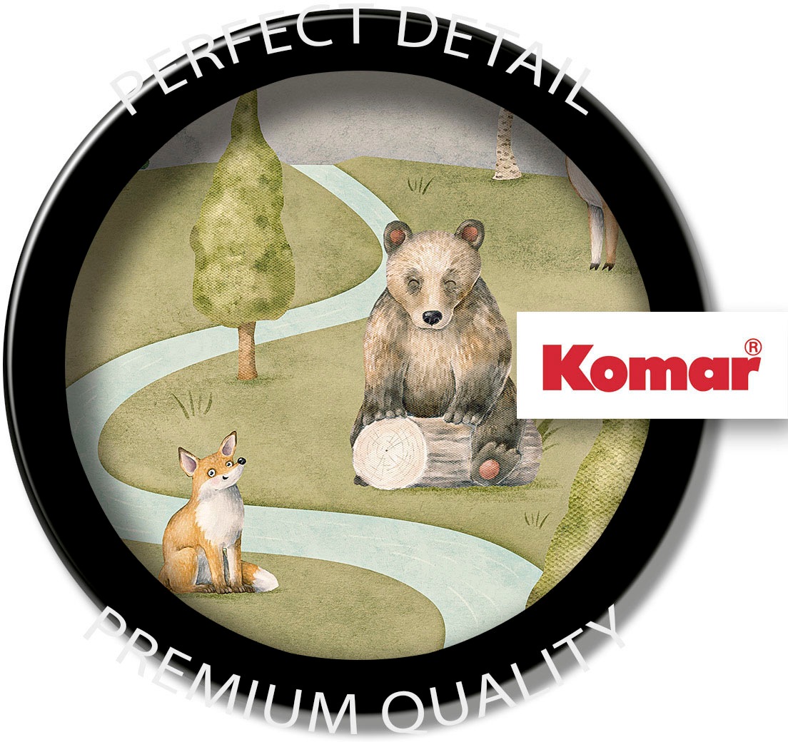 Komar Fototapete »Digitaldruck Vlies -  Neighbor-wood Meetings - Größe 300 x 250 cm« bedruckt glatt Wohnzimmer, Schlafzimmer