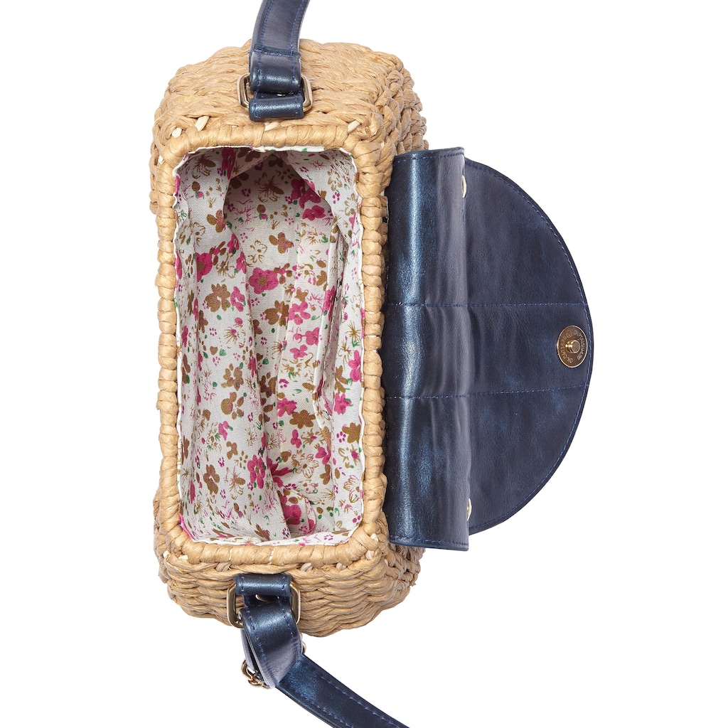 LASCANA Umhängetasche, Minibag aus Bast mit modischer Tassel