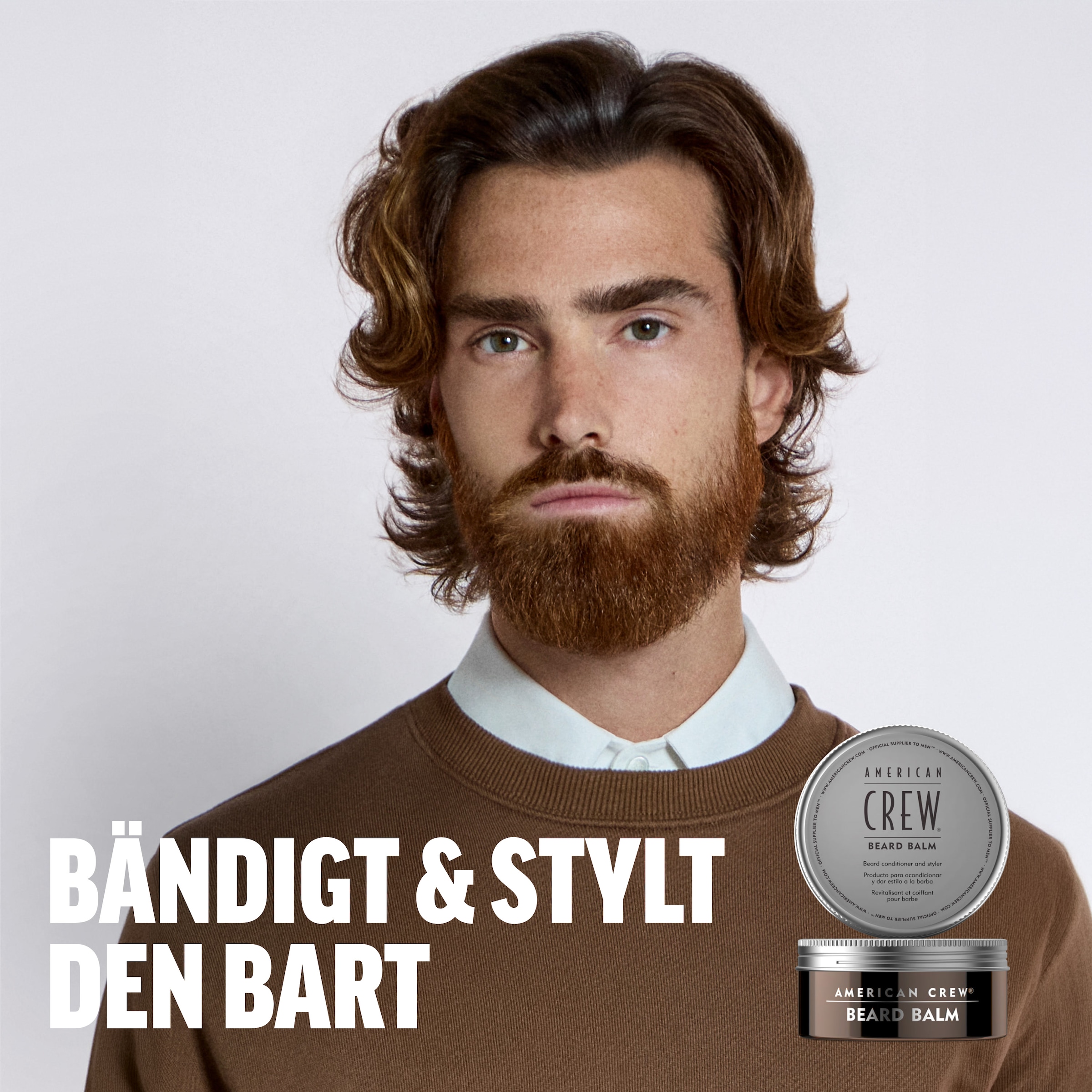 American Crew Bartbalsam »BEARD BALM« pflegt den Bart, entfernt Schmutzrückstände, mit frischem Duft