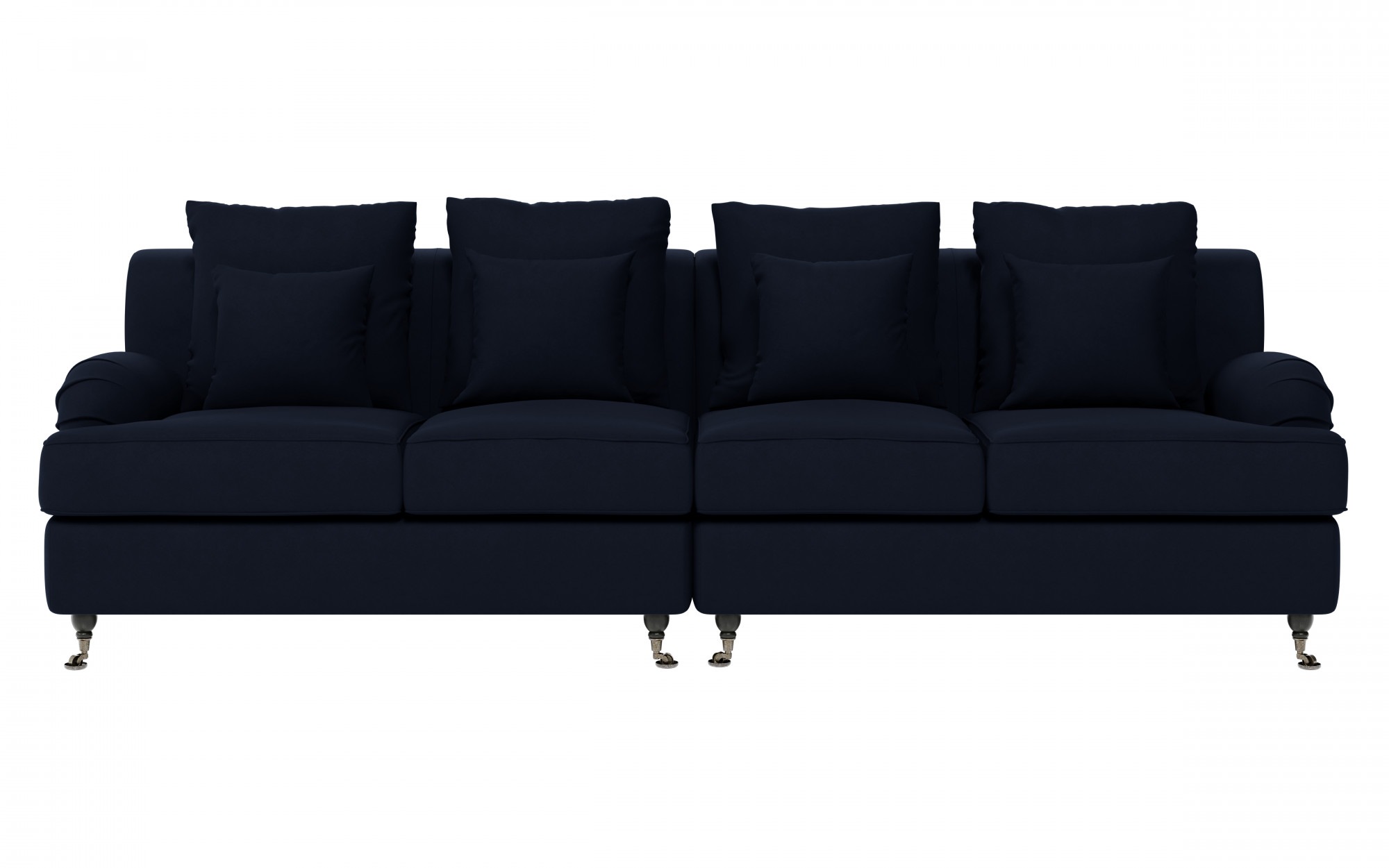 Guido Maria Kretschmer Home&Living Big-Sofa »NORIN«, zwei Fußarten: vorne - Rollen, hinten - Holzfüße