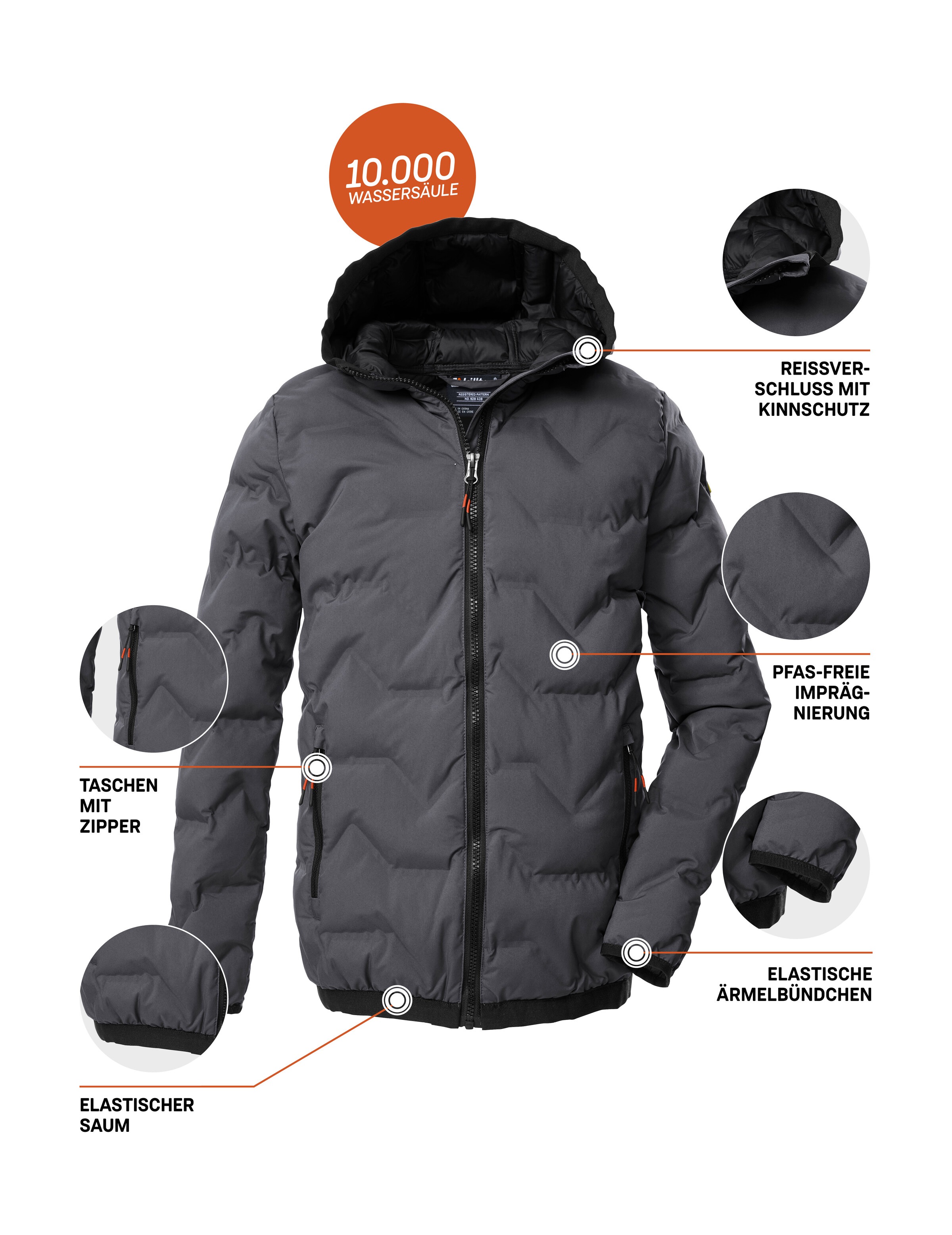 Killtec Steppjacke »KOW 229 BYS QLTD JCKT« Winddichte, wasserabweisende Kinderjacke mit 10.000 mm Wassersäule