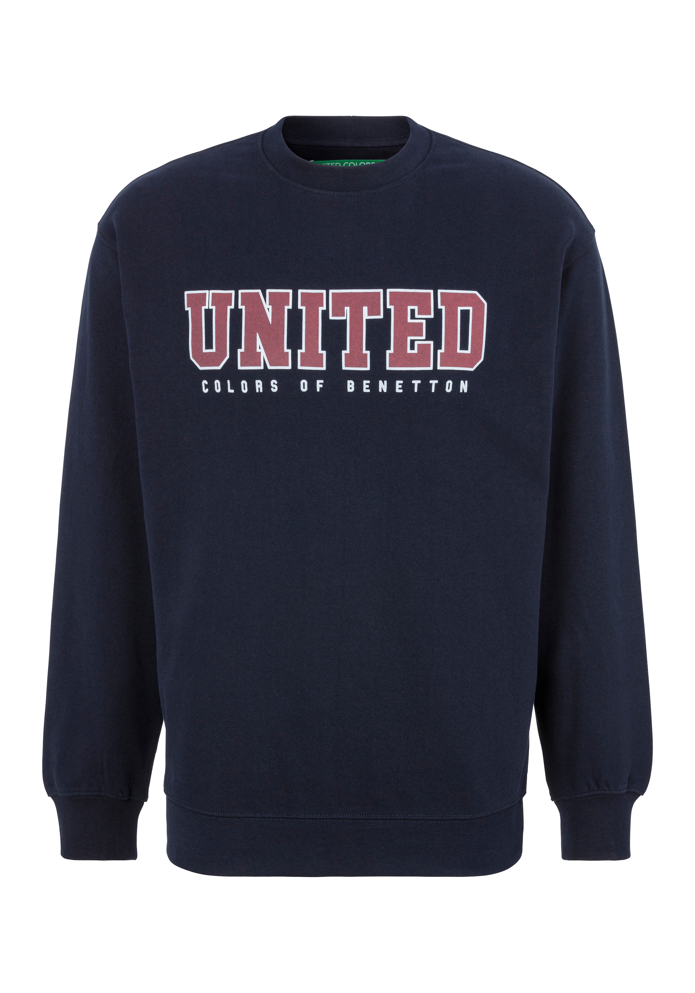 United Colors of Benetton Sweatshirt, mit großem kontrastfarbenen Print