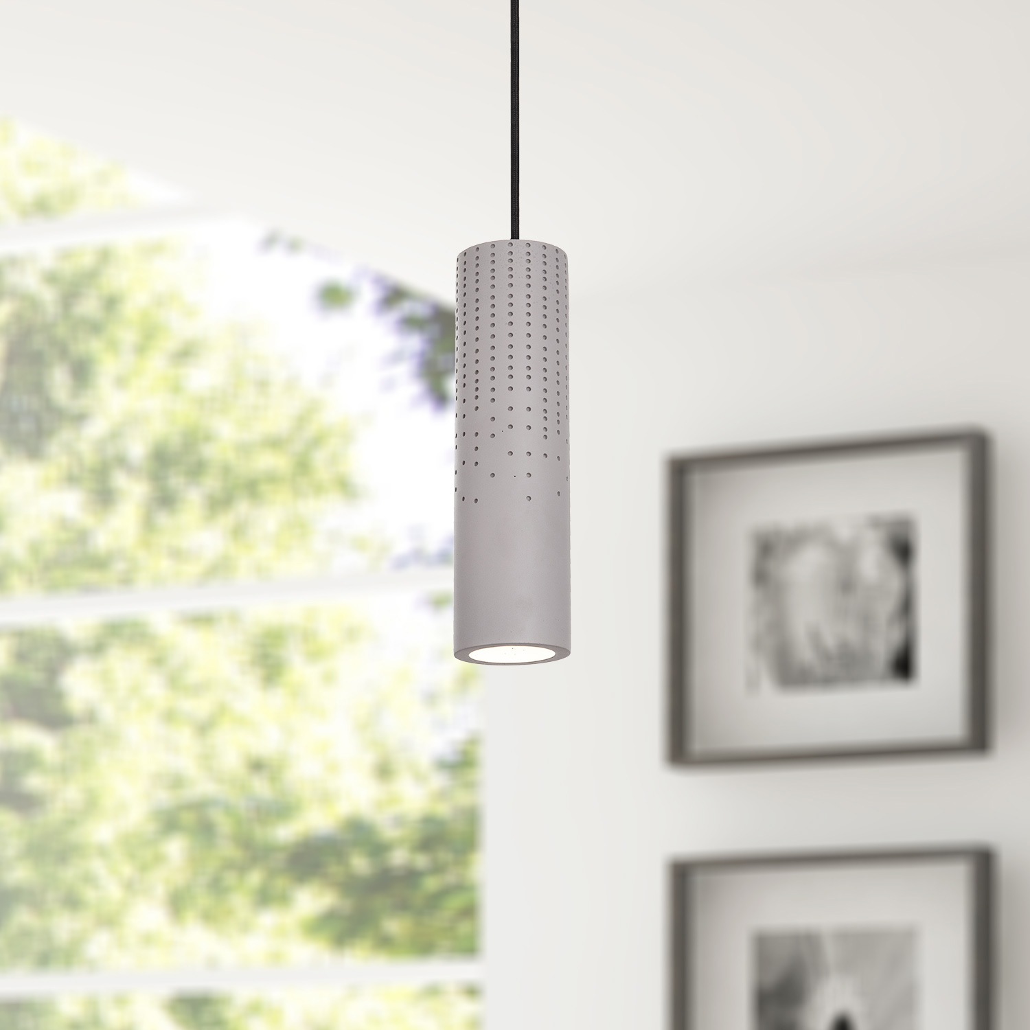 Paco Home Pendelleuchte »BAROLL«, 1 flammig, Leuchtmittel GU10 | ohne Leuchtmittel, LED, GU10, Lampe Für Wohnzimmer Esszimmer Küche, Höhenverstellbar