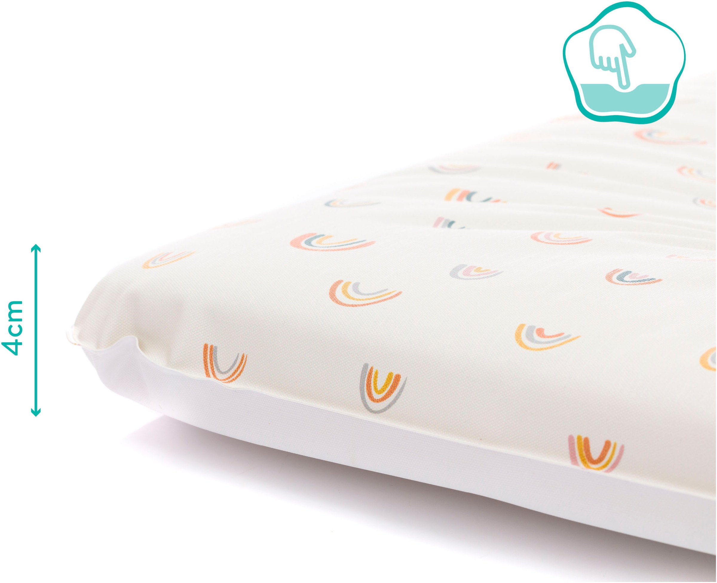 Fillikid Wickelauflage »Softy Large, Rainbow Beige«