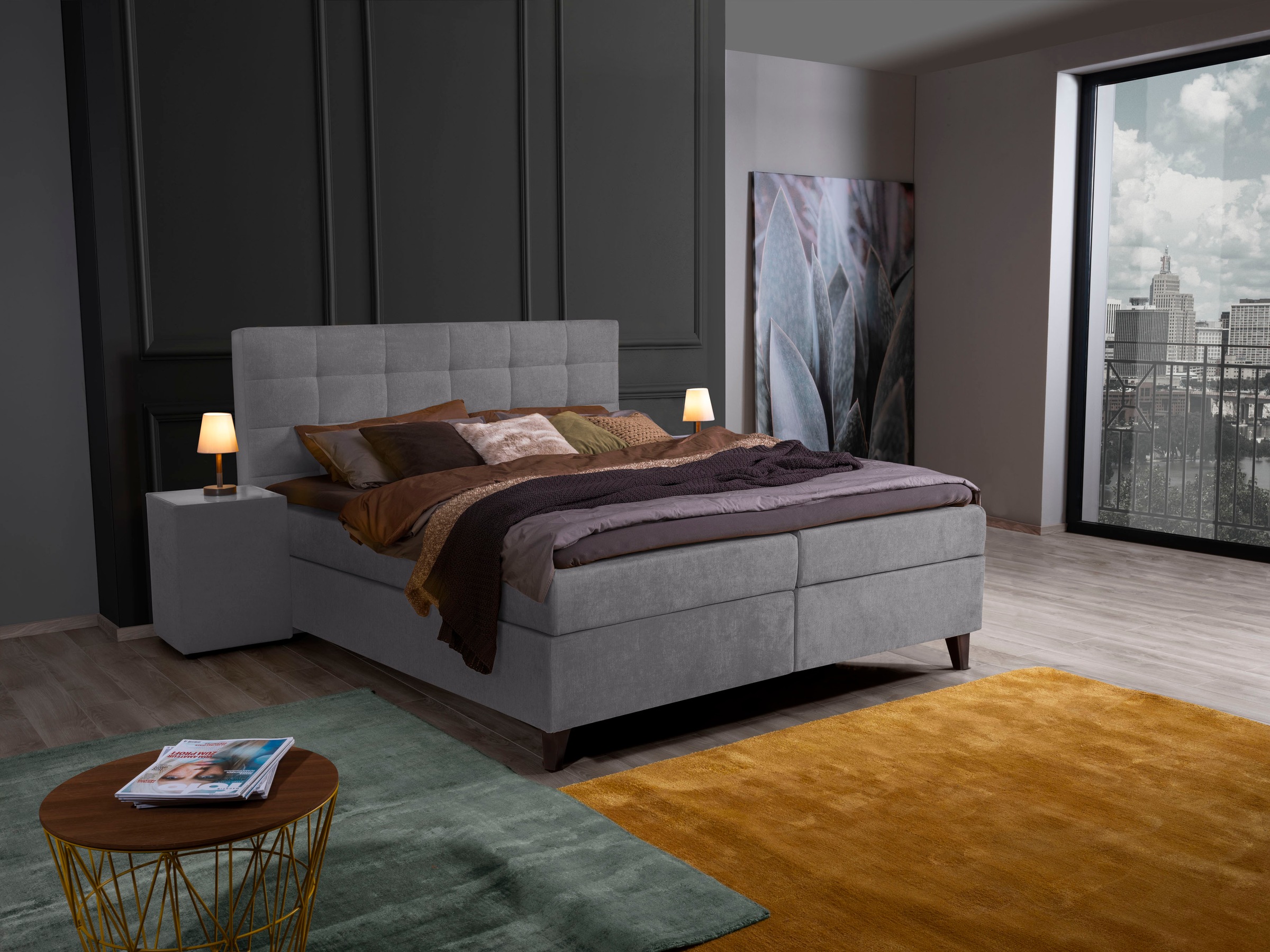 ADA trendline Boxspringbett »Neomi«, inklusive Matratze und Topper