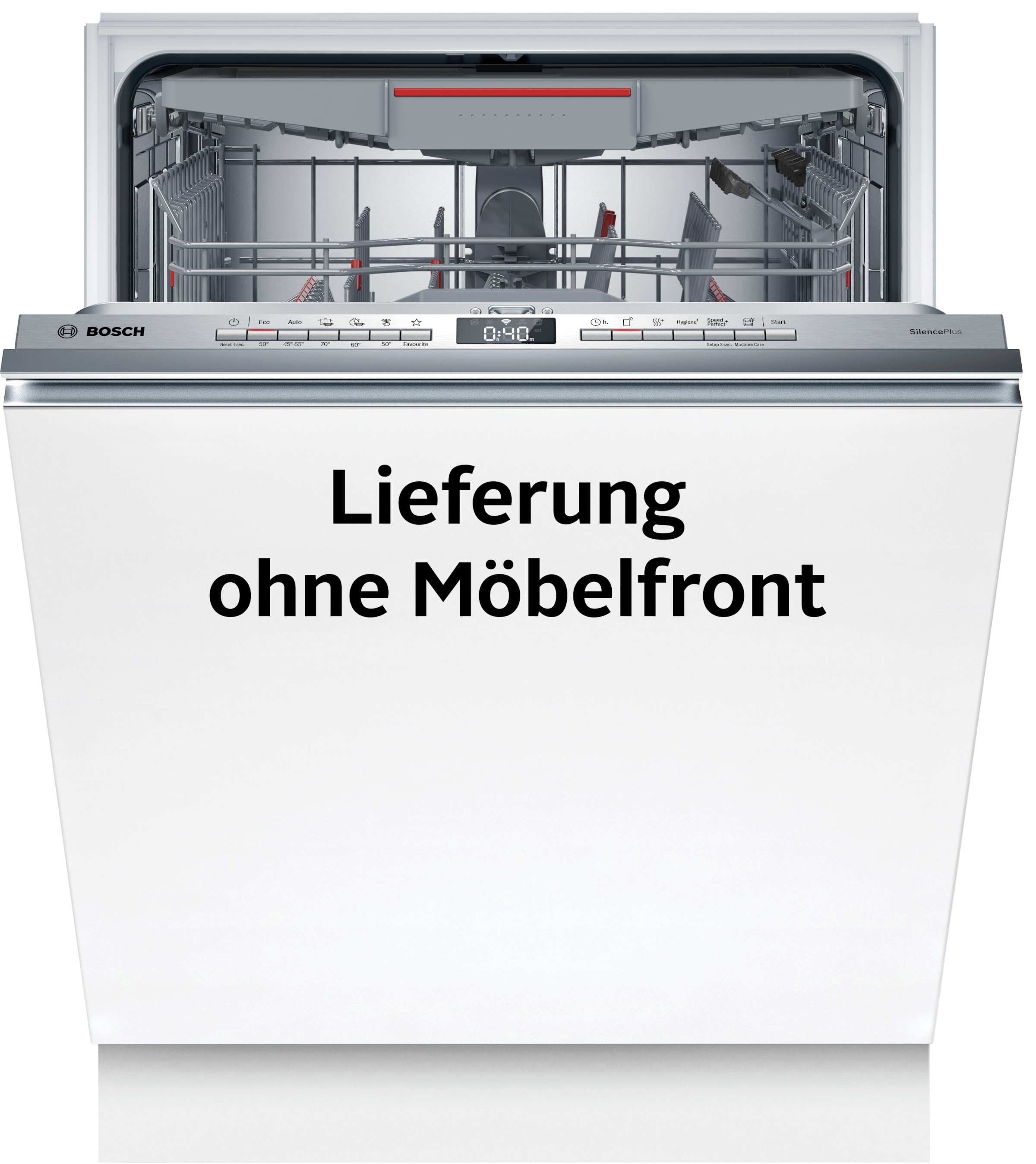BOSCH vollintegrierbarer Geschirrspüler XXL, Serie 4 "SBV4ECX32E" 14 Maßgedecke Automatische Türöffnung gegen Kondenswasser & flexible Max Flex Körbe
