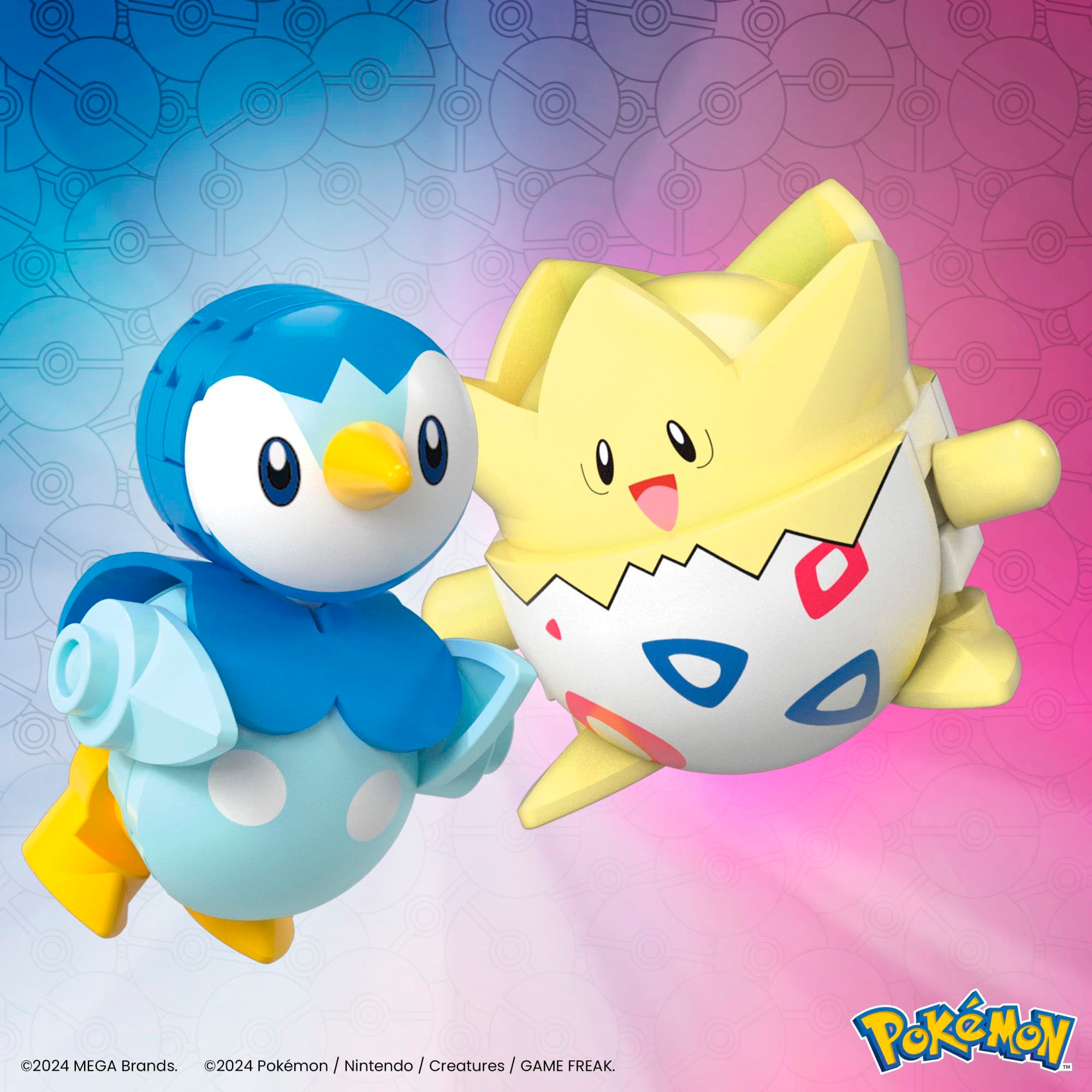 MEGA Konstruktions-Spielset »Pokémon 2er Pokéball Set - Plinfa und Togepi«