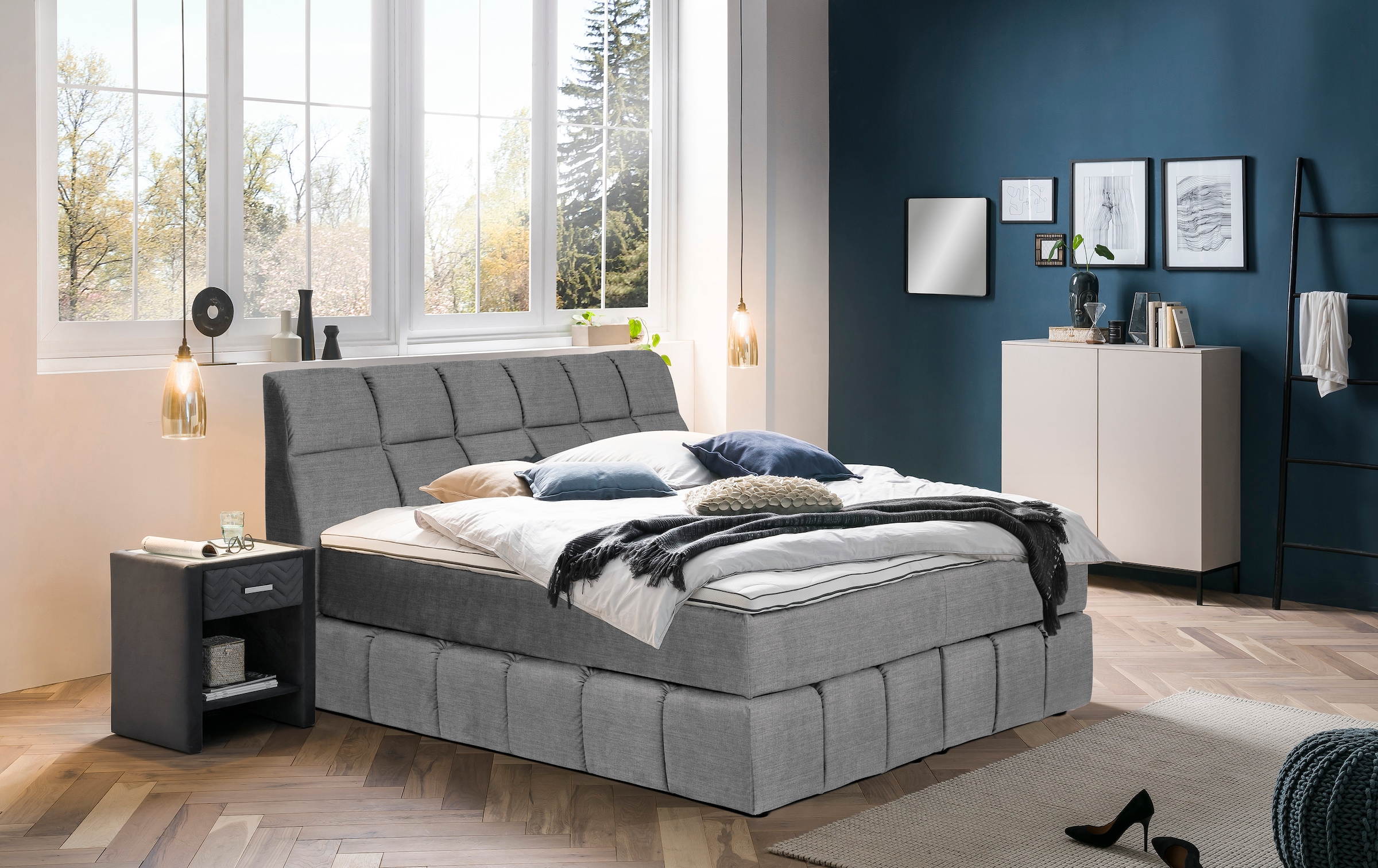 Boxspringbett »Paxton«, Neue Toppervarianten!