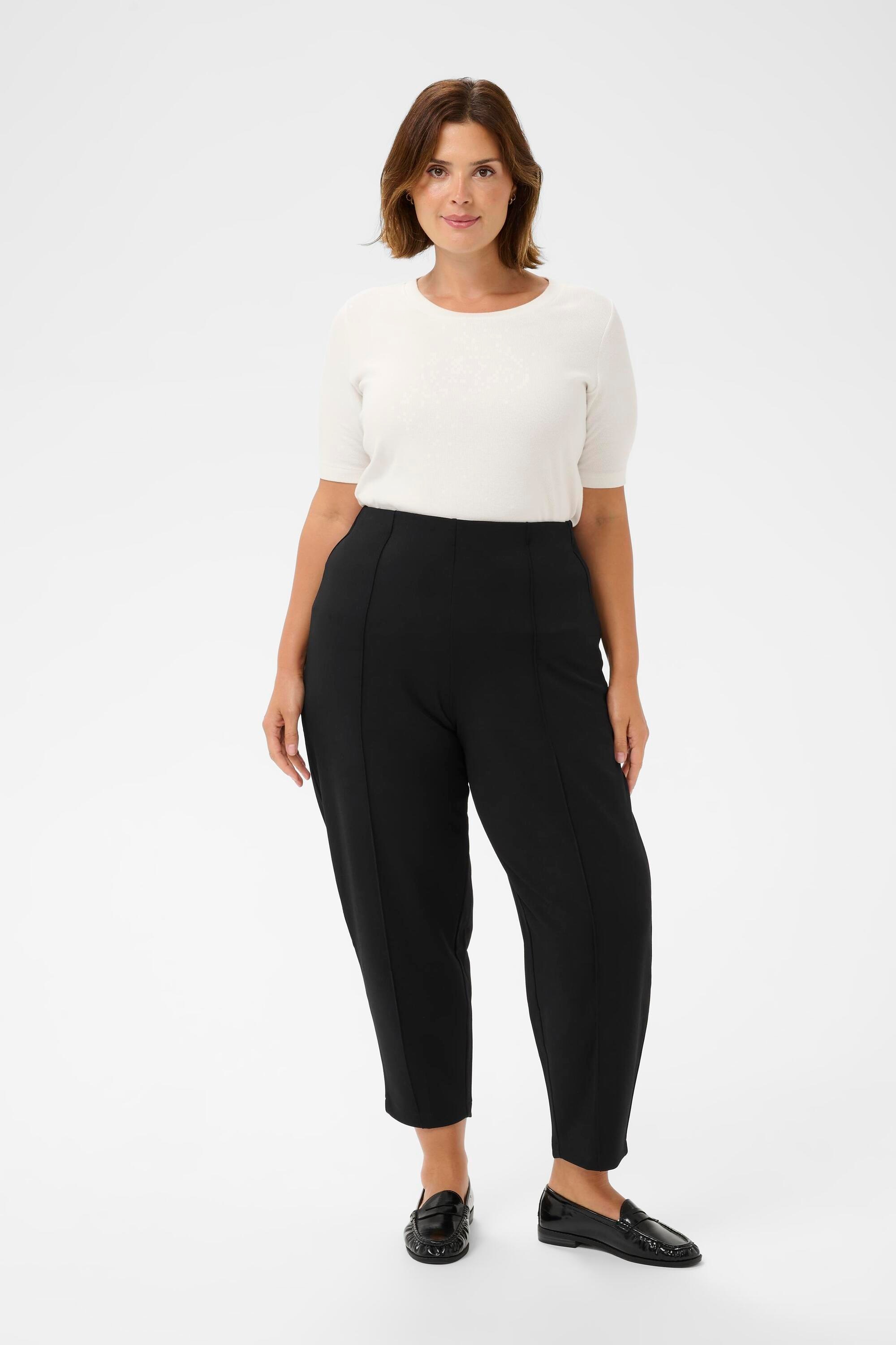 KAFFE Curve Stoffhose »Damen Casual Hose KCathena«