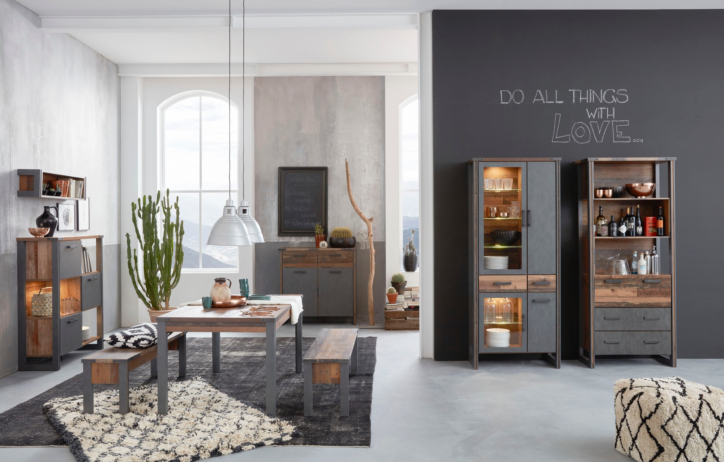 Home affaire Sitzbank »Bristol« Esszimmerbank mit Platz für 2 Personen - (B/T/H) 140/35/44 cm