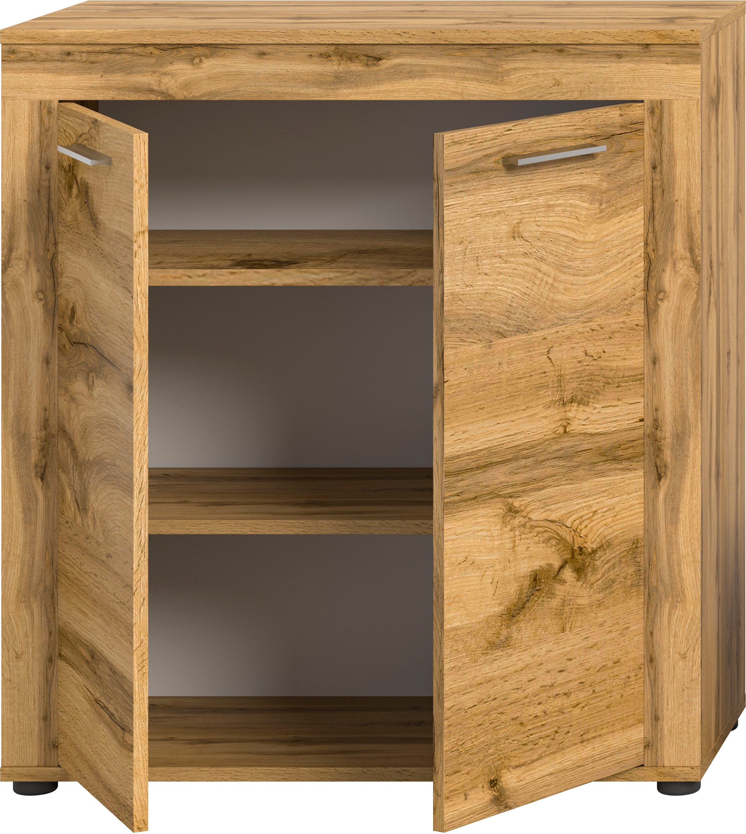 INOSIGN Highboard »Aosta, Höhe 88 cm, in verschiedenen Farbausführungen«, mit 2 Türen und 3 Fächern, Wohnzimmer, Kommode, Schrank