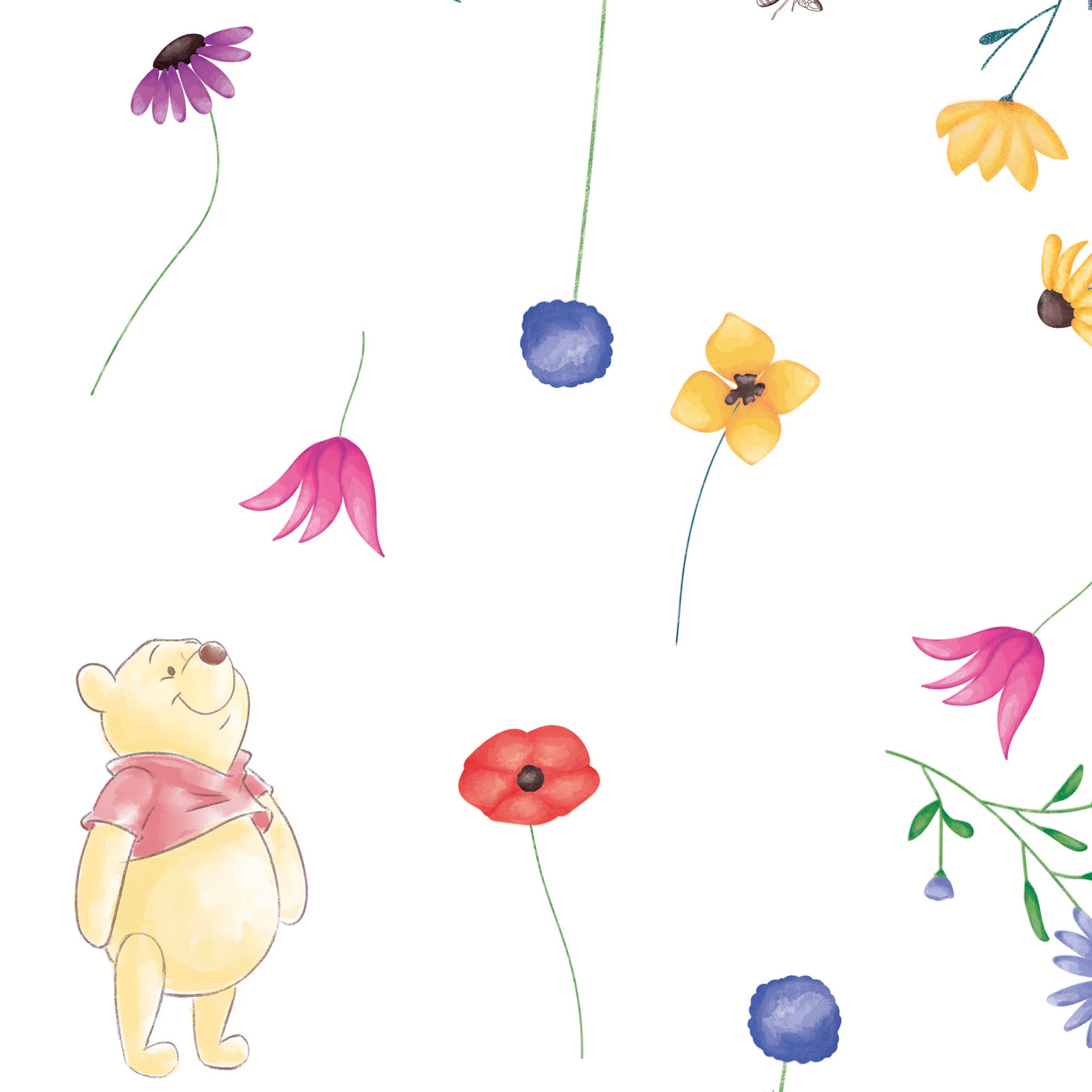Komar Vliestapete »Winnie the Pooh Summer« bedruckt glatt Rolle mit 53 x 1005 cm