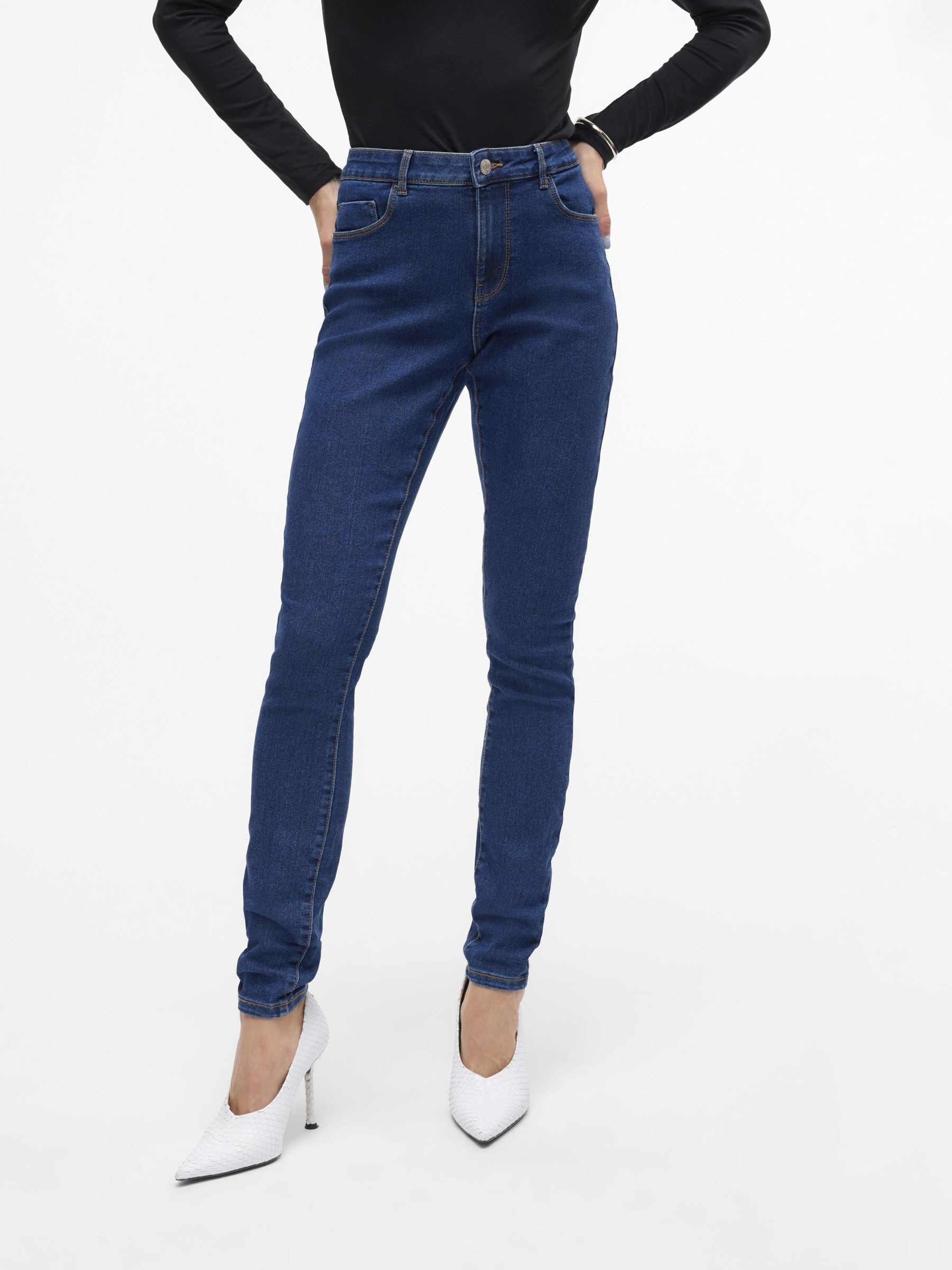 Vero Moda Skinny-fit-Jeans »VMELLY MR SKINNY JEANS BLUE NOOS«