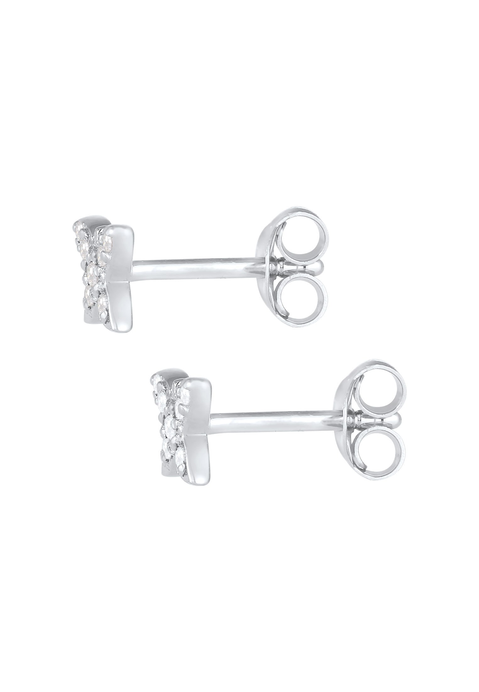 Elli Paar Ohrstecker »Ohrringe Kinder Schmetterling Zirkonia 925 Silber«