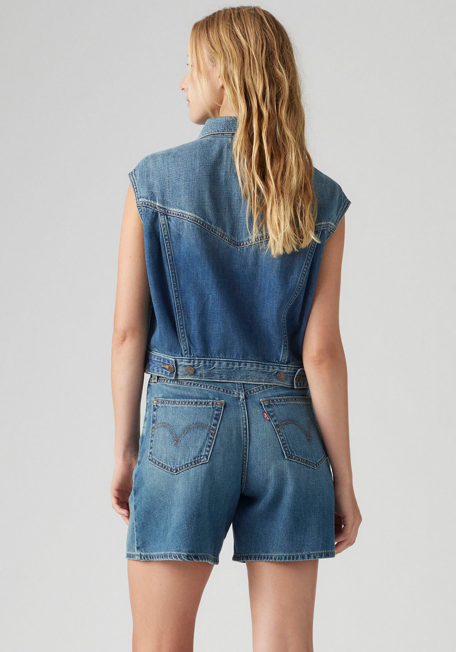 Levi's® Jeansweste »SHRUNKEN 90s VEST«, mit Knopfleiste