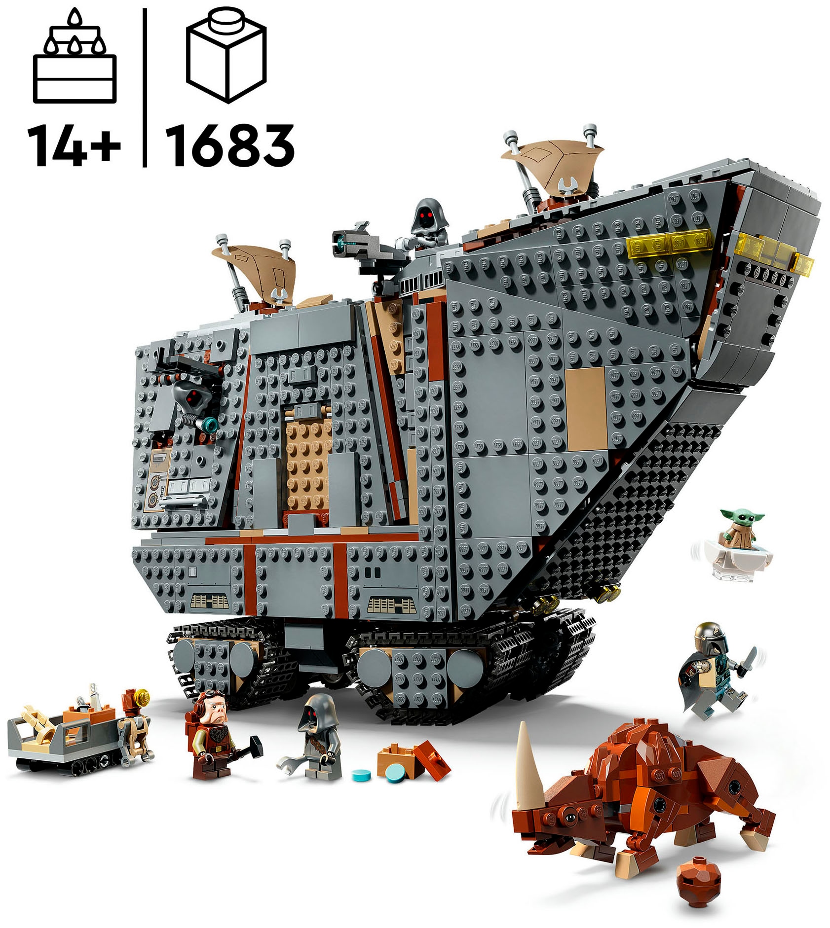 LEGO® Konstruktionsspielsteine »Offworld Sandkrawler und Schlammhorn (75453), LEGO Star Wars™« Made in Europe