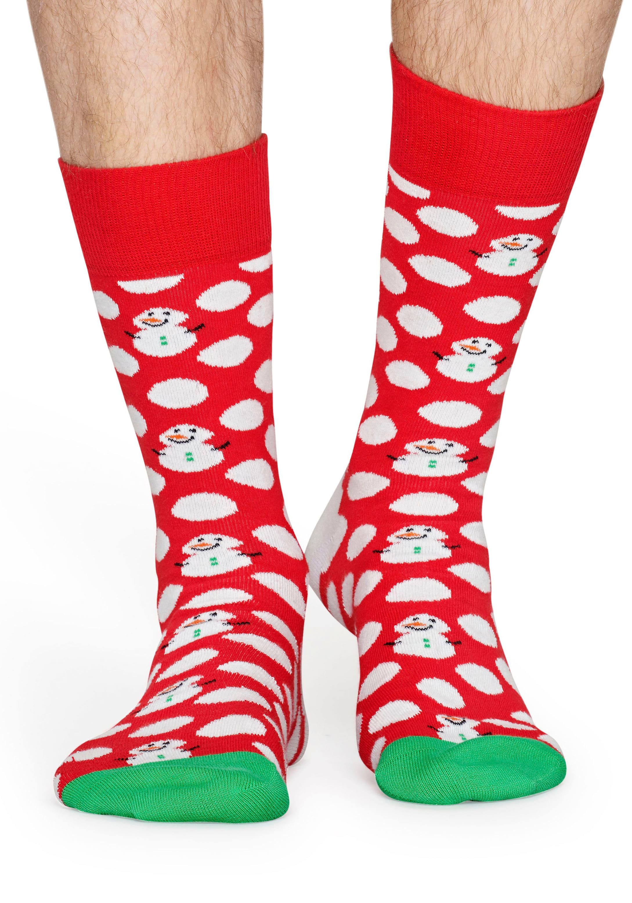 bei winterlich-weihnachtlichen Socks Socken, Paar), (2 Happy Motiven ♕ mit