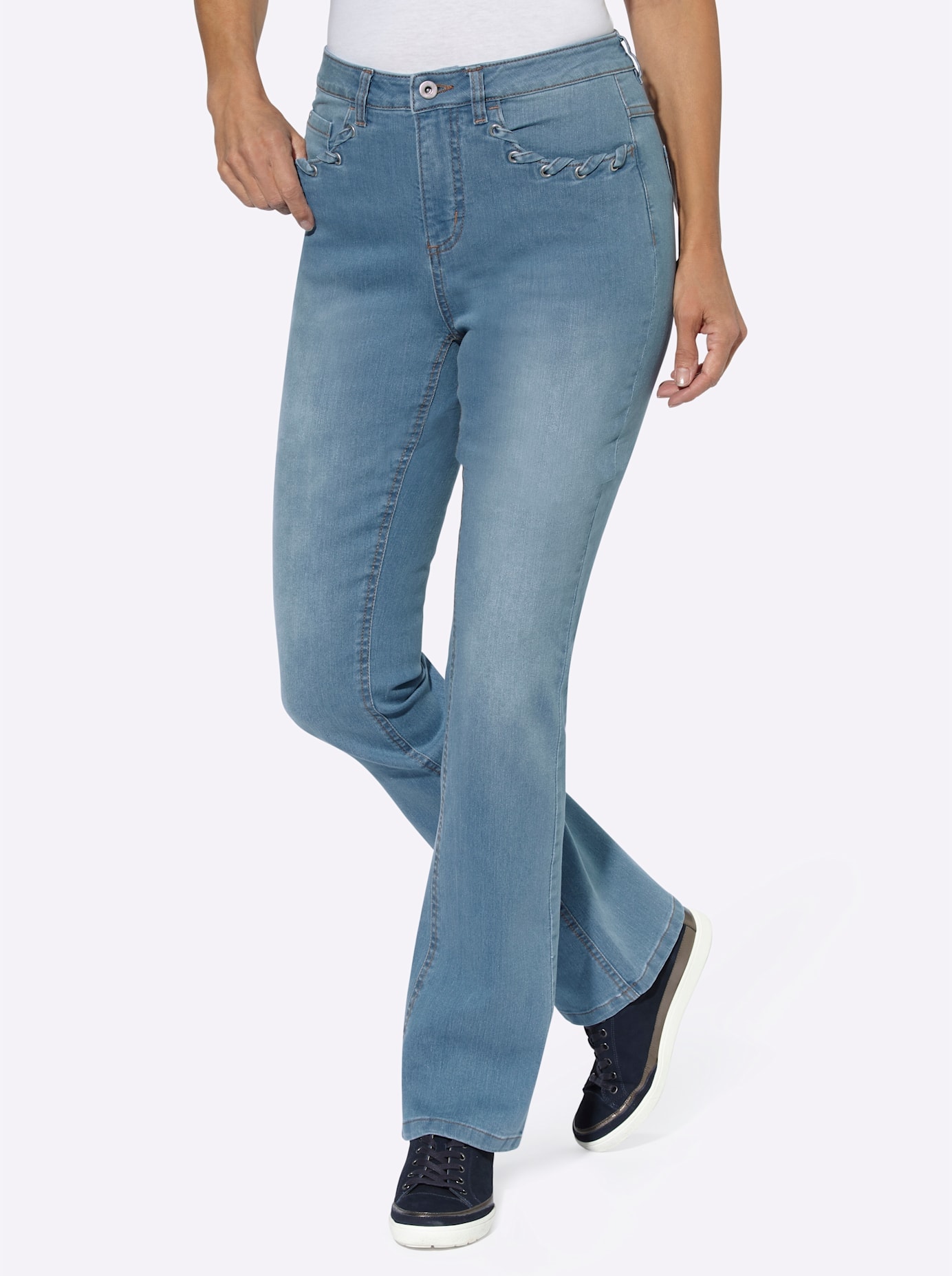 Bootcut-Jeans, (1 tlg.)