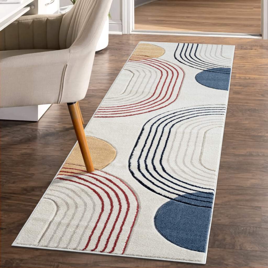 Carpet City Läufer »BONITO7170«, rechteckig, 11 mm Höhe, Flachflor, Hochtief-Muster/ 3D-Effekt, Geo-Muster, für Wohnzimmer