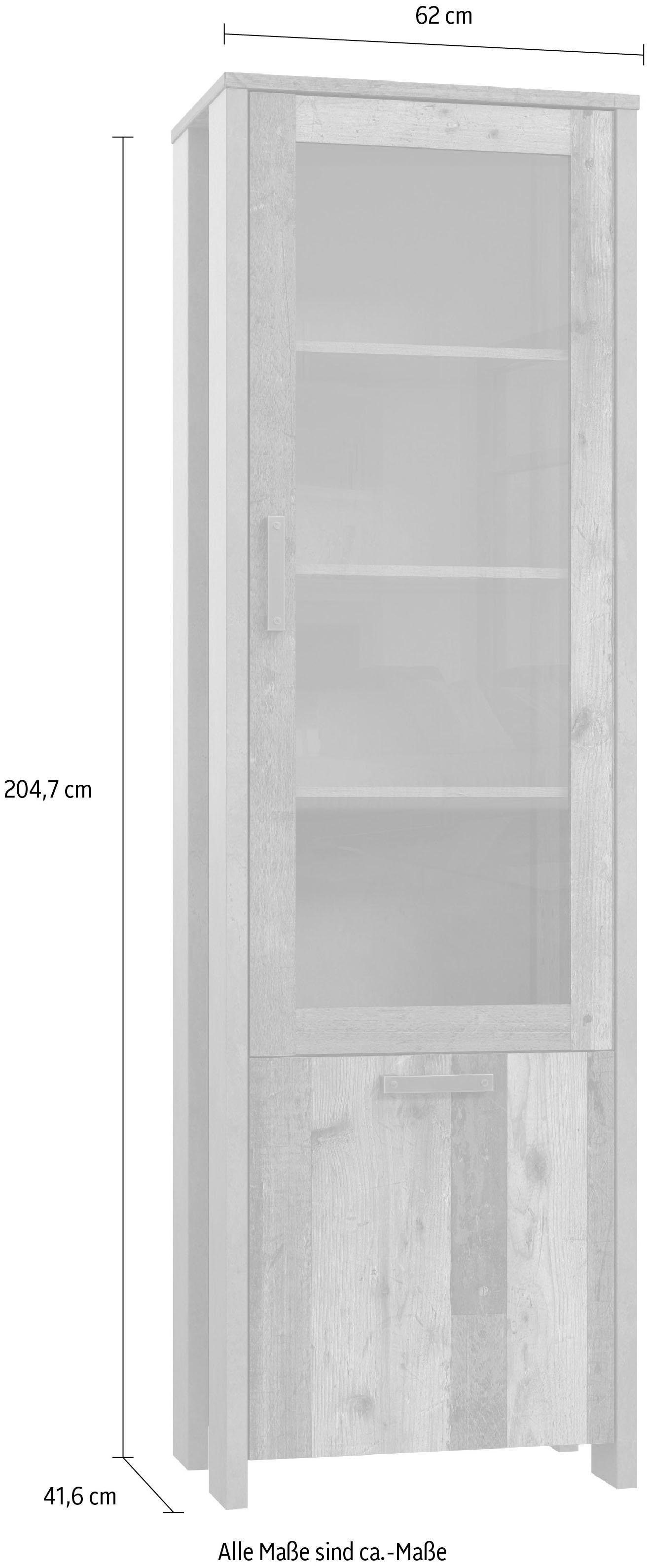 FORTE Vitrine »Clif«, Höhe 204 cm