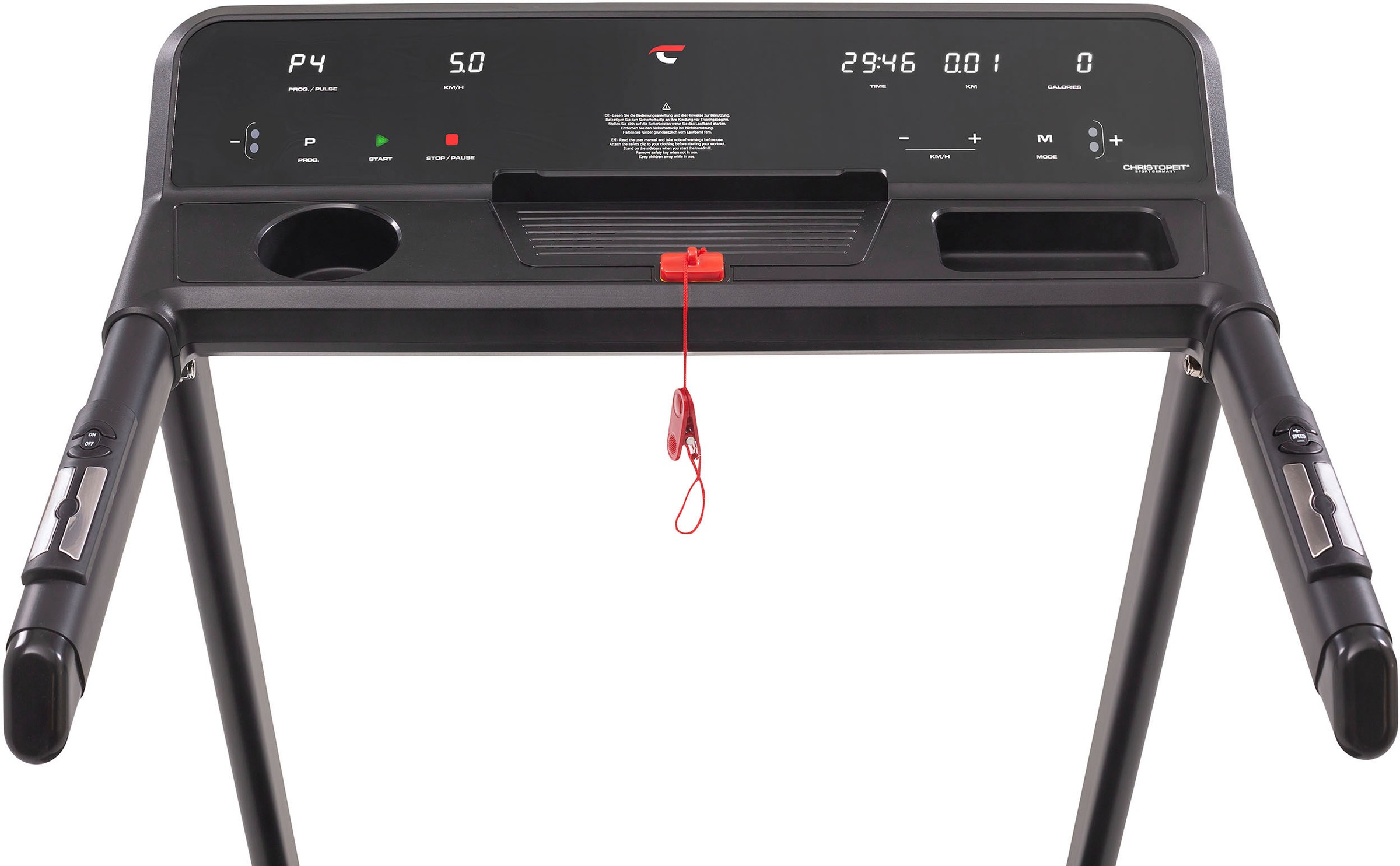 Christopeit Sport® Laufband »CS 4000 mit Gestensteuerung«, (mit Ausklappautomatik Soft-Drop-System und Tablet-Halterung), bis max. 12 km/h, klappbar
