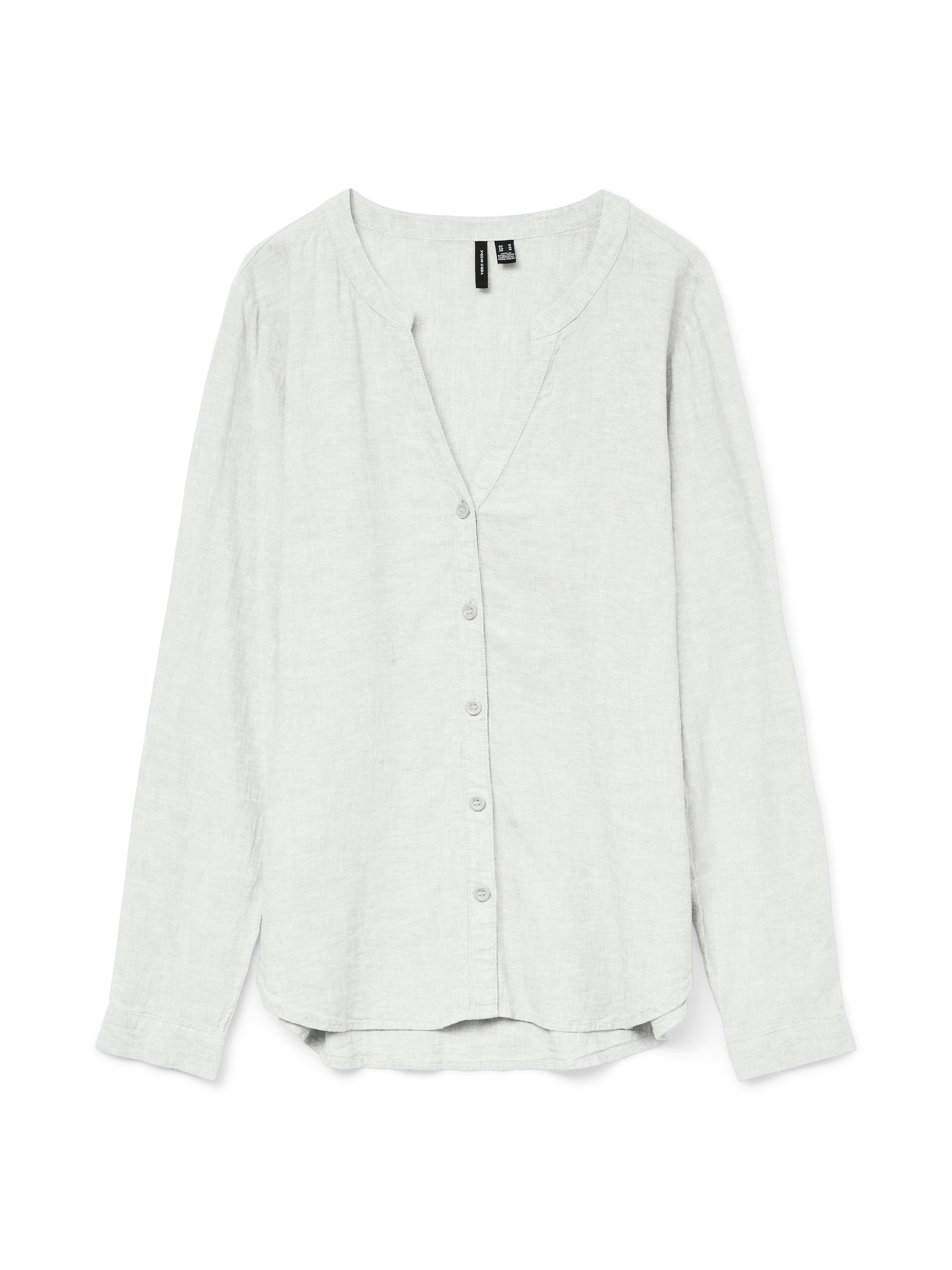 Vero Moda Langarmbluse »VMLINN LS V-NECK SHIRT WVN NOOS«