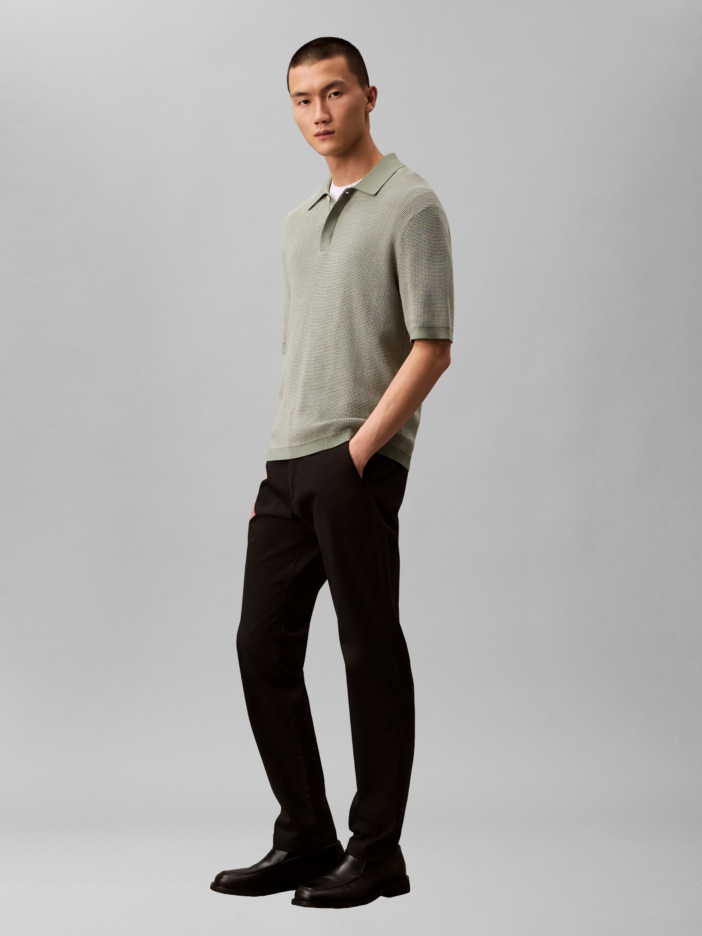 Calvin Klein Chinohose »SLM CTTN STRTCH CHN«  Mit Gürtelschlaufen