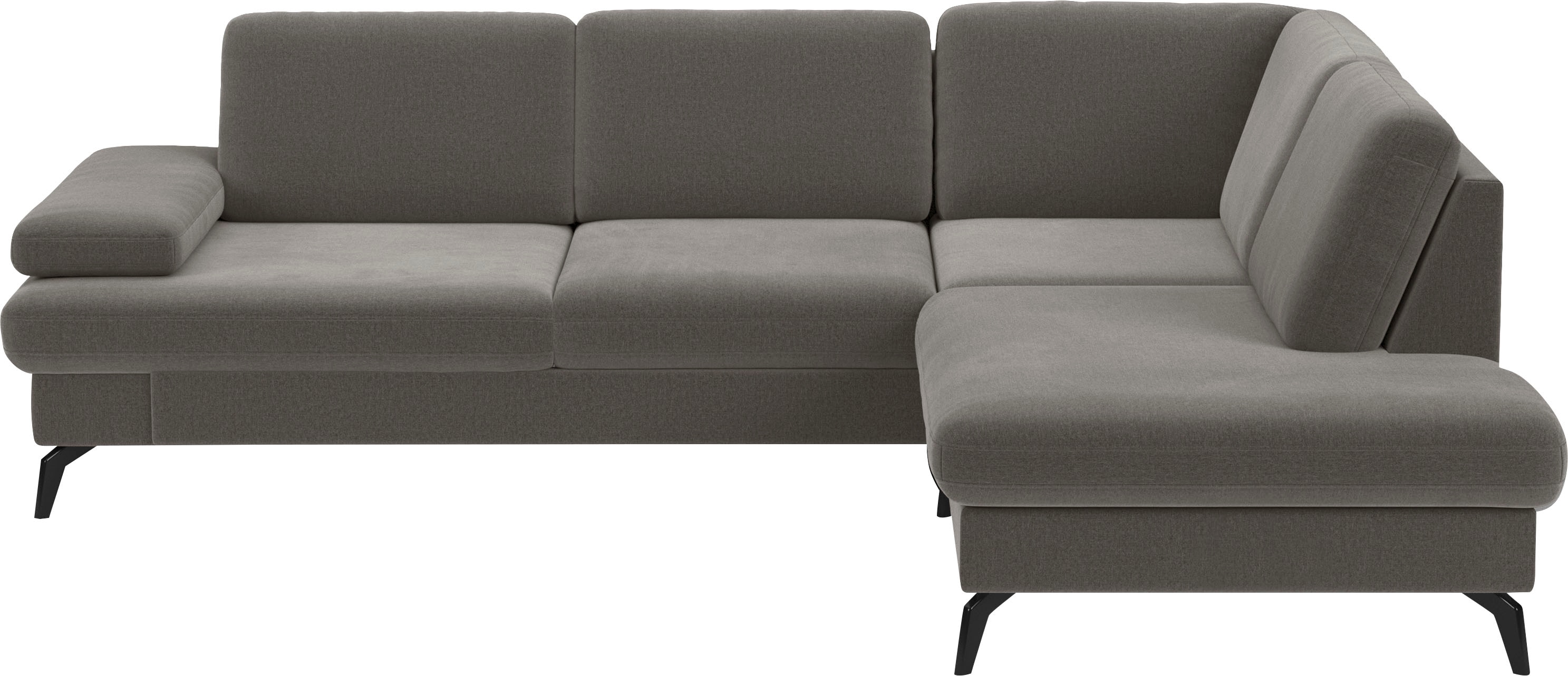 sit&more Ecksofa "Morris L-Form, inkl. Sitztiefenverstellung" wahlweise mit Armteilverstellung, Schlaffunktion & Bettkasten