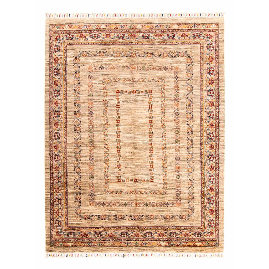 morgenland Orientteppich »Mir - Indus - 90 x 60 cm - dunkelrot«, rechteckig