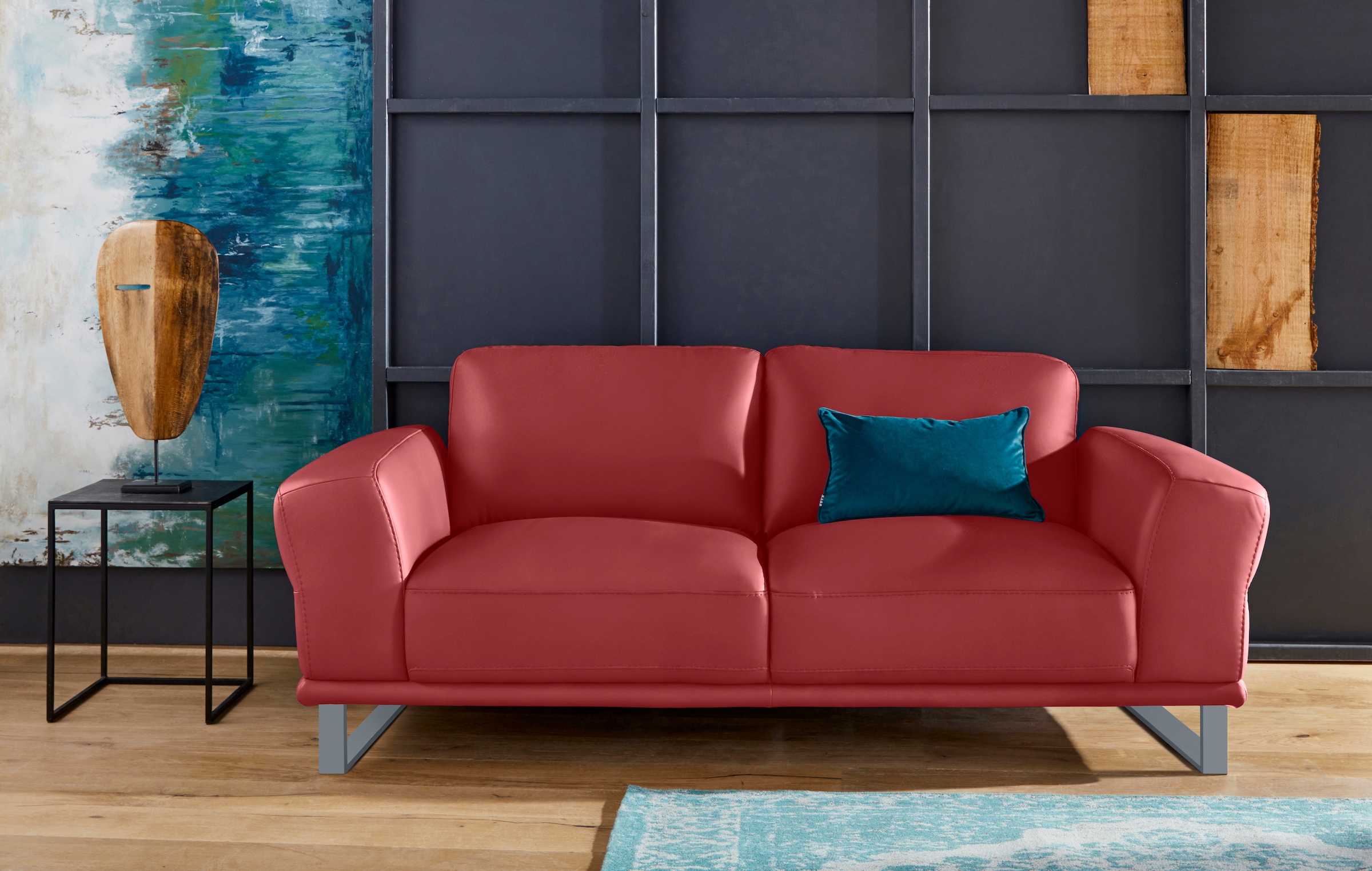 W.SCHILLIG 2-Sitzer »montanaa« mit Metallkufen in Silber matt, Breite 192 cm