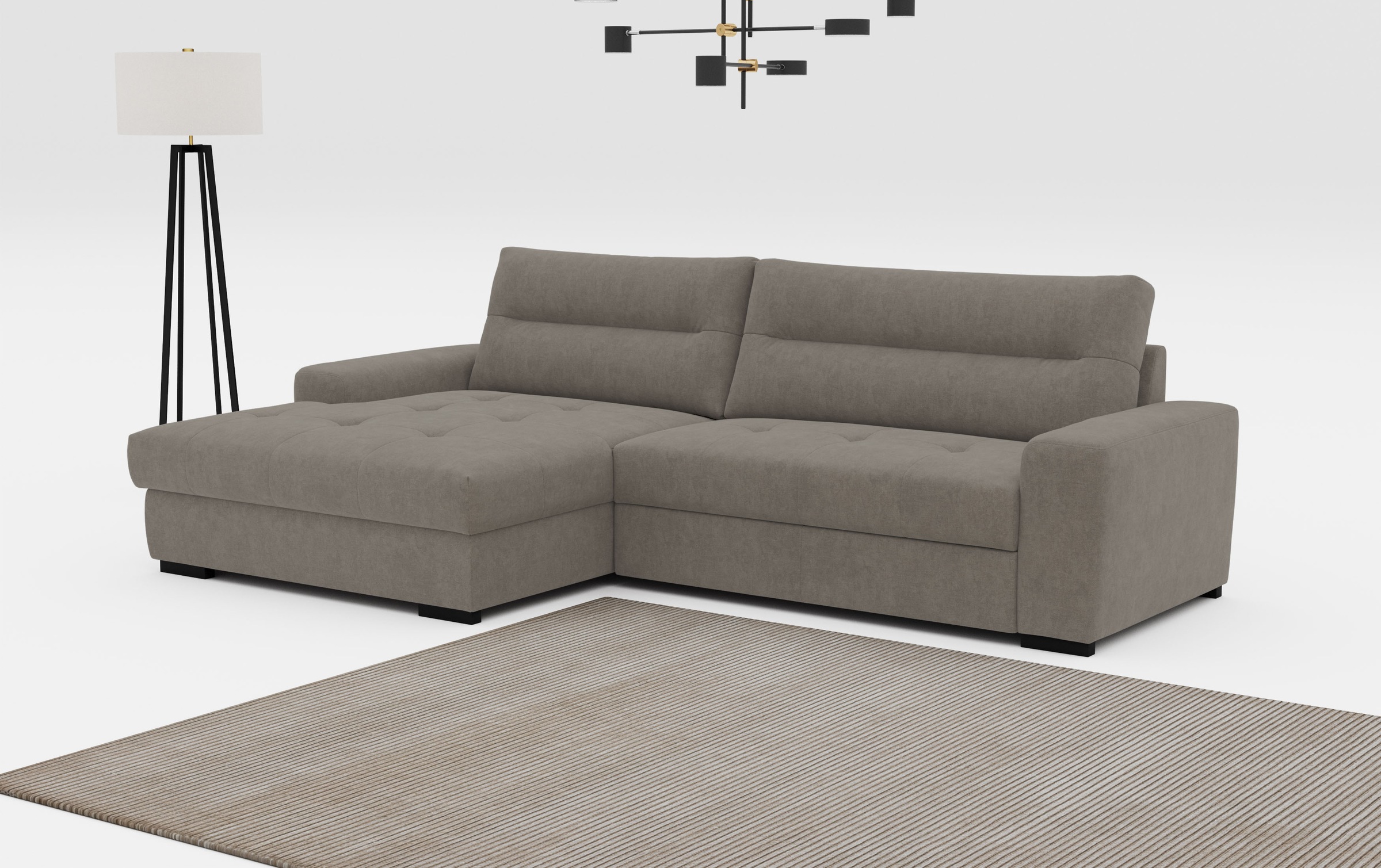 COTTA Ecksofa »Cappa L-Form«, wahlweise mit Bettfunktion und Bettkasten