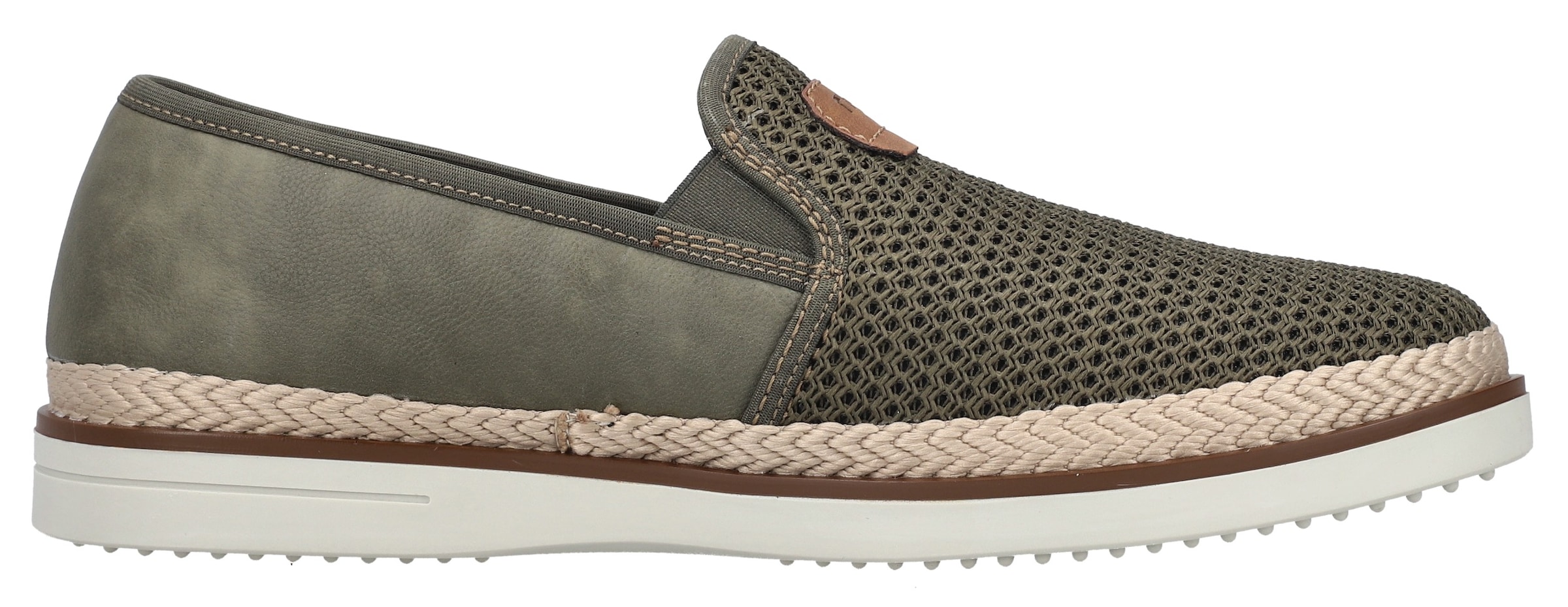 Rieker Slipper, Espadrilles, Sommerschuh, Schlupfschuh mit gepolsterter Innensohle