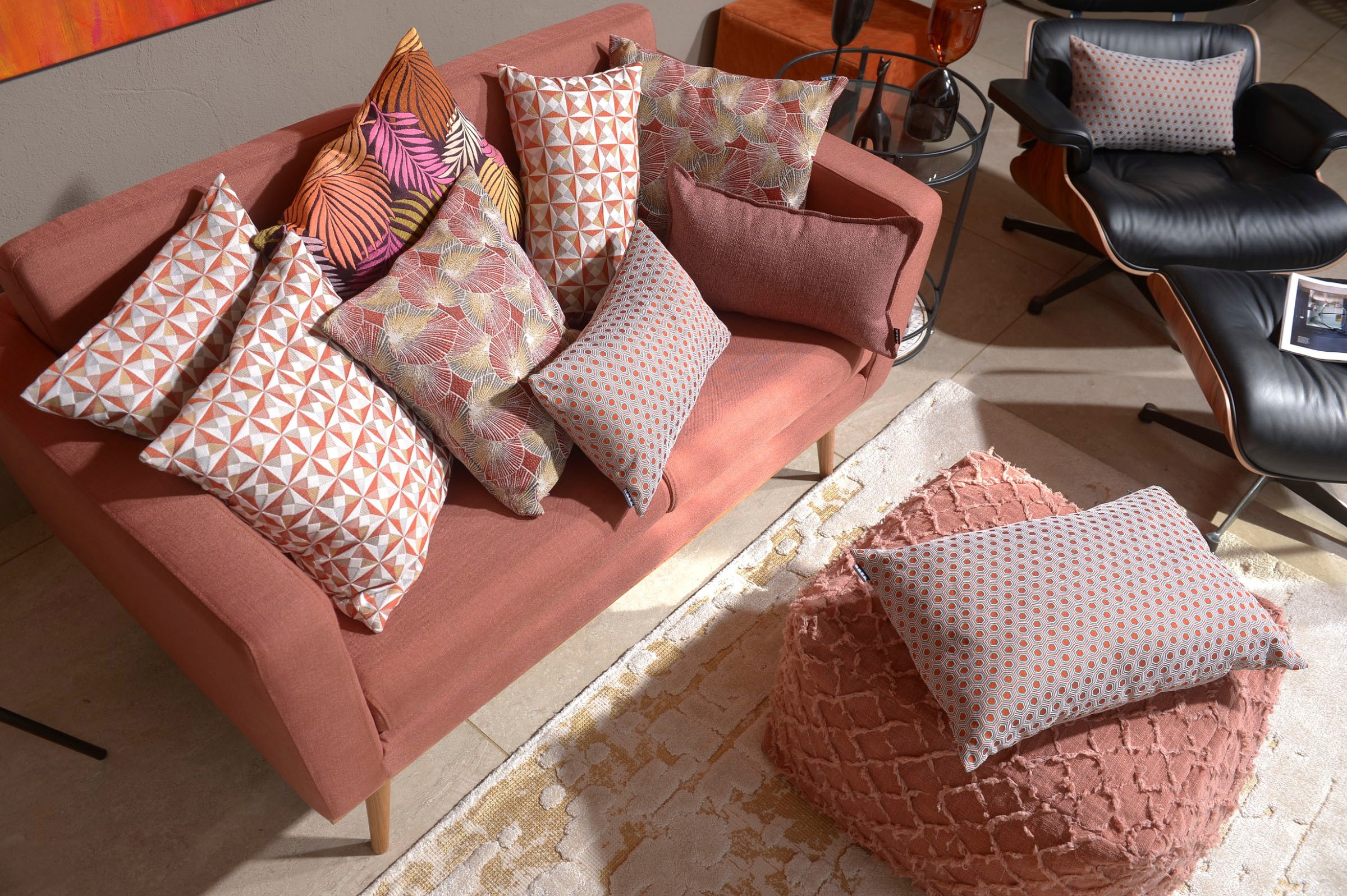 H.O.C.K. Dekokissen »Lotus« mit Lotusblume, Kissenhülle mit Füllung, 1 Stück