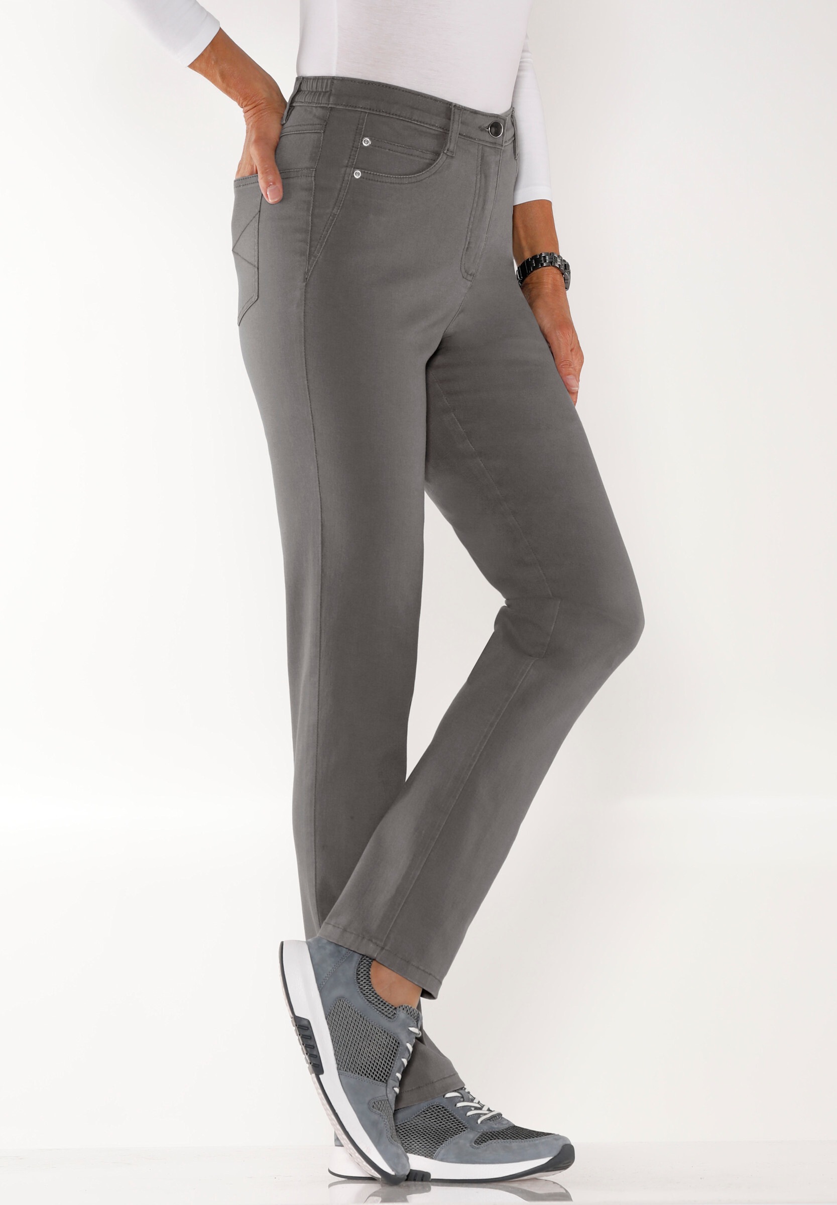 Sieh an! 5-Pocket-Jeans »Jeans 5-Pocket-Jeans mit seitlichem Dehnbund«