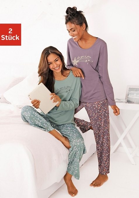 Vivance Dreams bei ♕ (4 Stück), Sternenprint tlg., mit Pyjama, 2