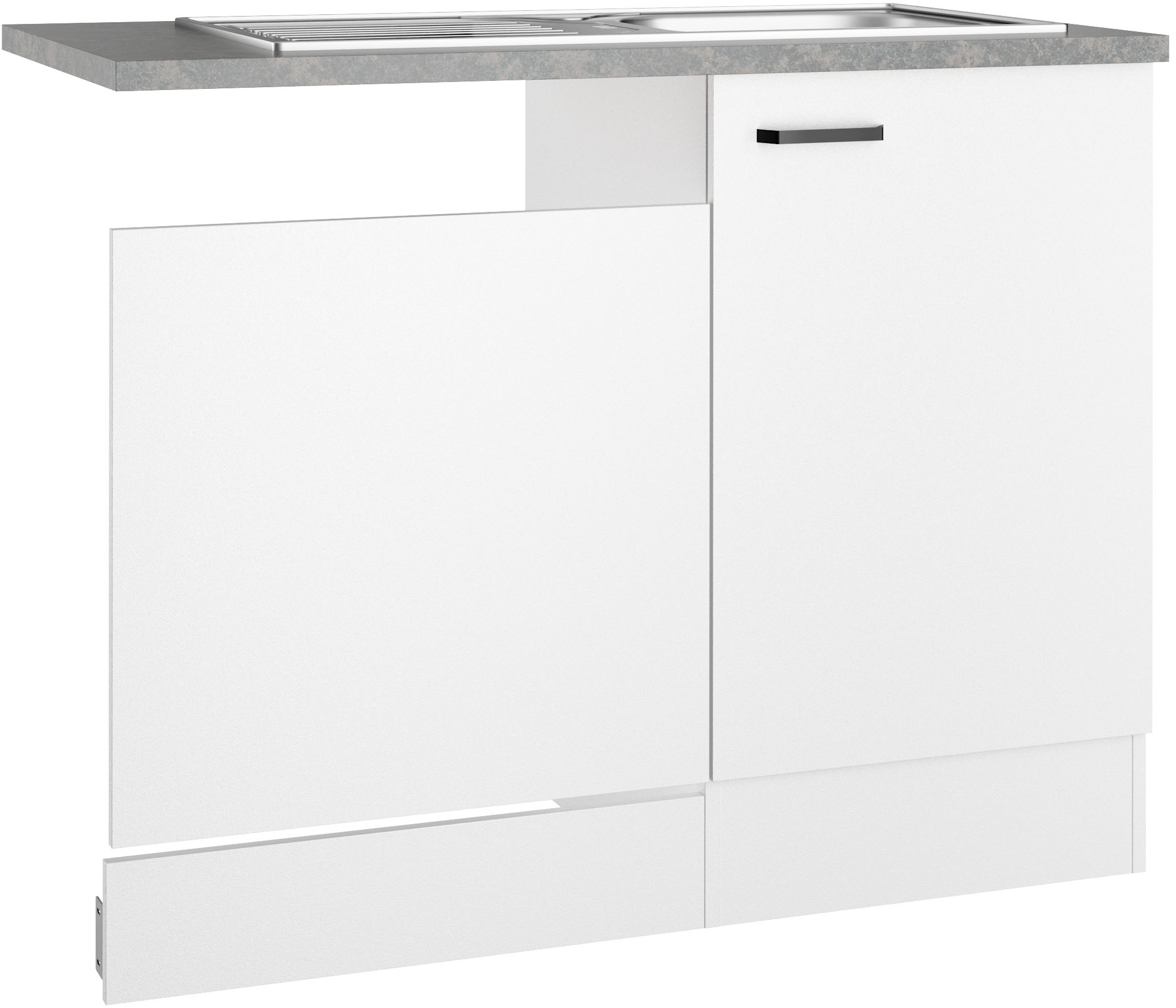 OPTIFIT Spülenschrank "OPTImulti" Breite 110 cm, mit 1 Tür u. Blende f. Geschirrspüler, Einbauspüle