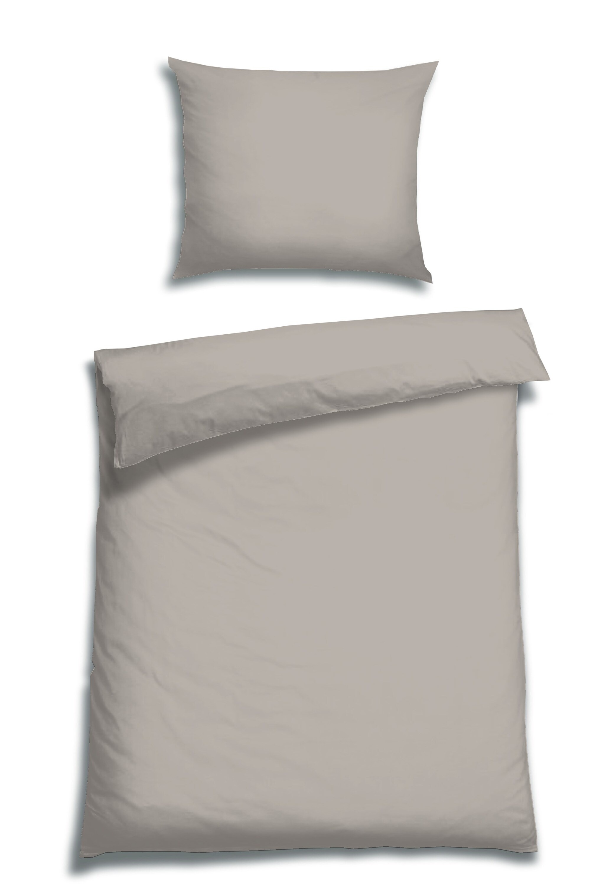 Florella Bettwäsche »»UNI mandel « »DECADE« Edel-Satin,  100% Baumwolle«